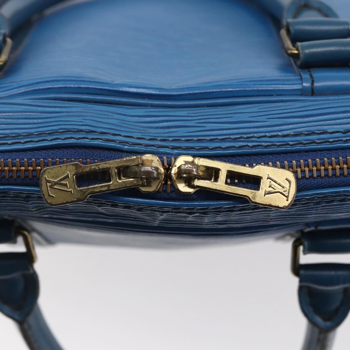 LOUIS VUITTON Epi Porte Documents Voyage Business Bag Blue M54475 Auth 153164