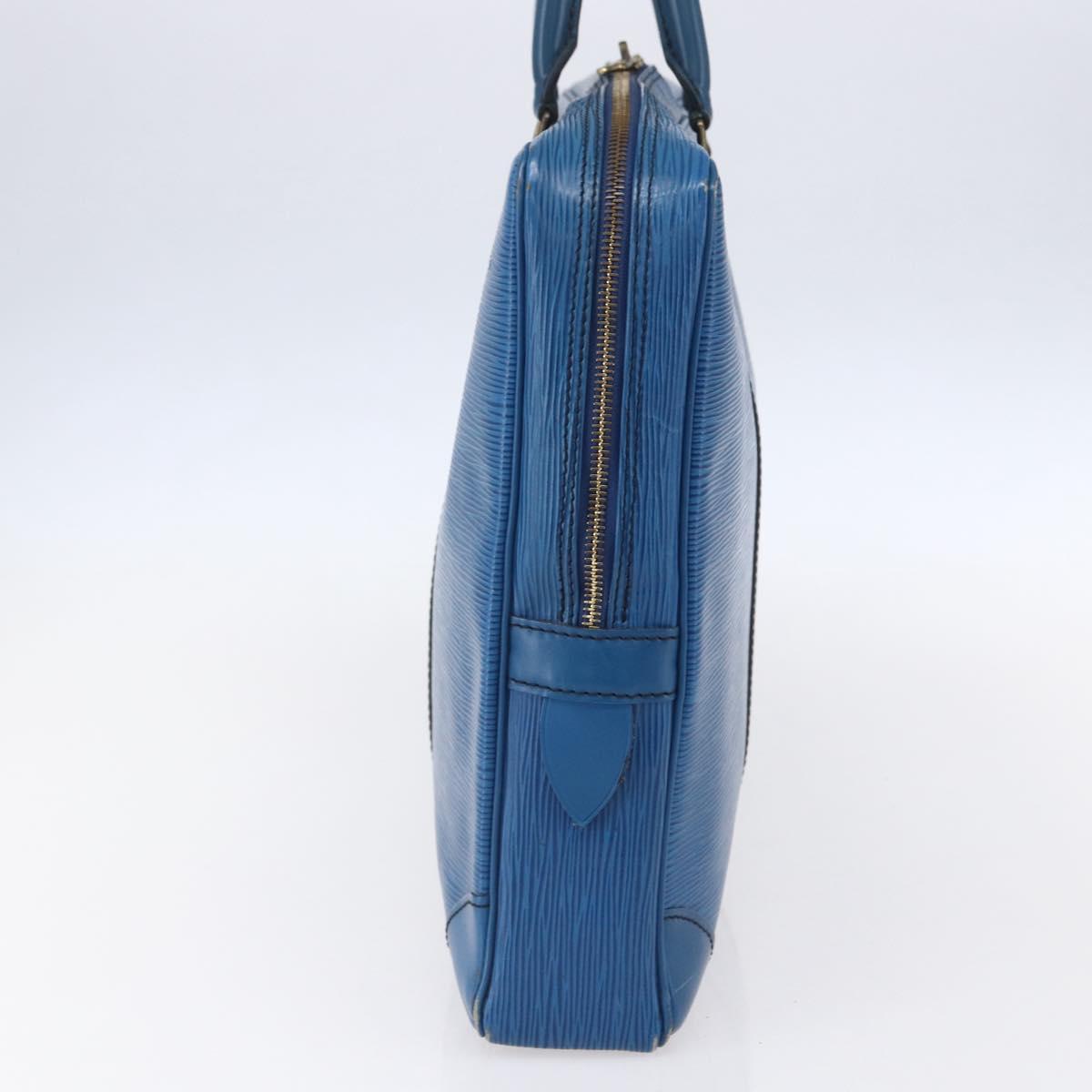 LOUIS VUITTON Epi Porte Documents Voyage Business Bag Blue M54475 Auth 153164
