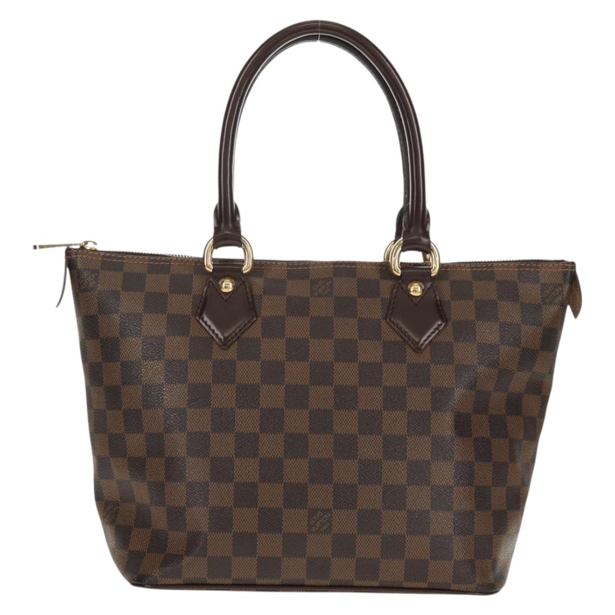 LOUIS VUITTON Damier Ebene Saleya PM Tote Bag N51183 LV Auth 153166V