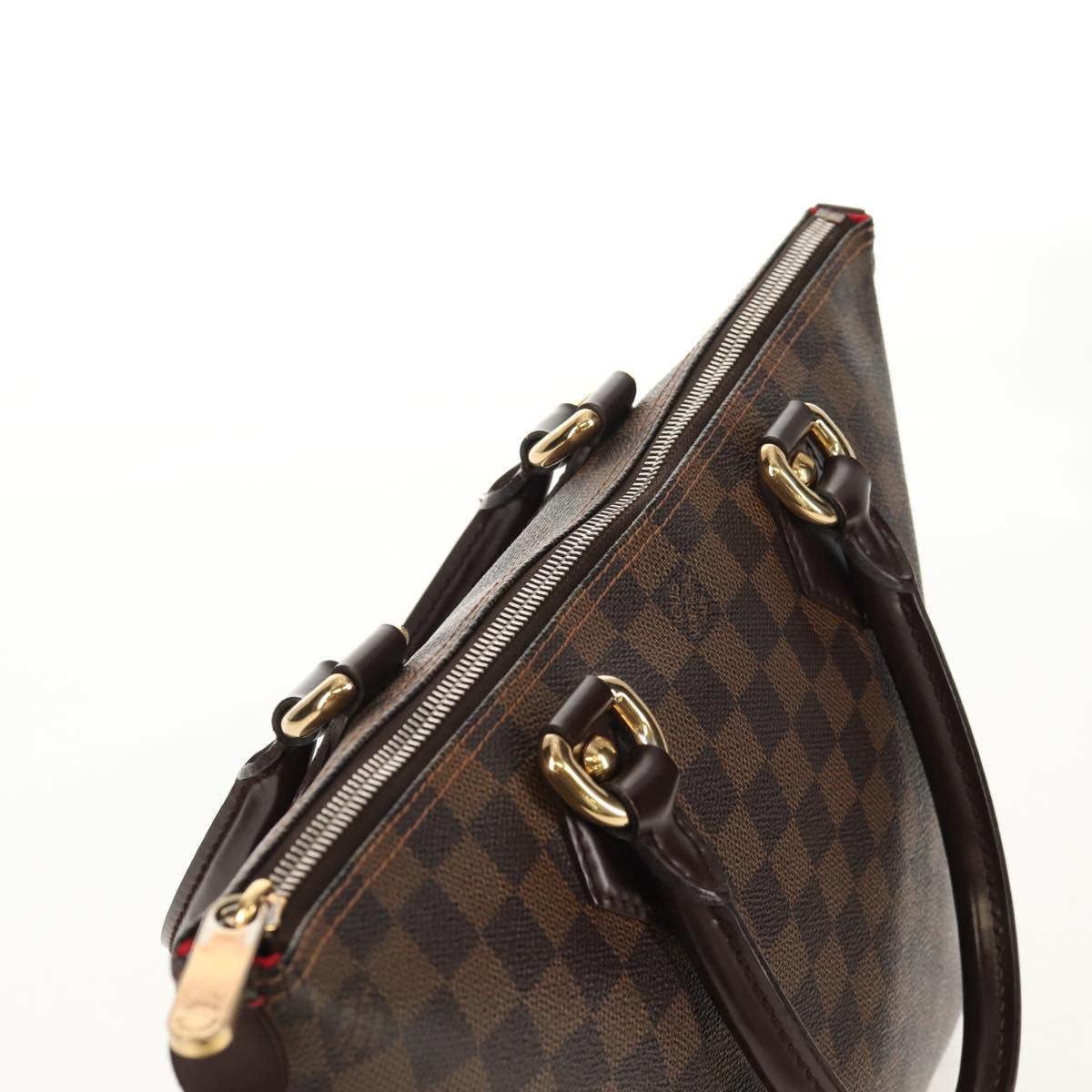 LOUIS VUITTON Damier Ebene Saleya PM Tote Bag N51183 LV Auth 153166V