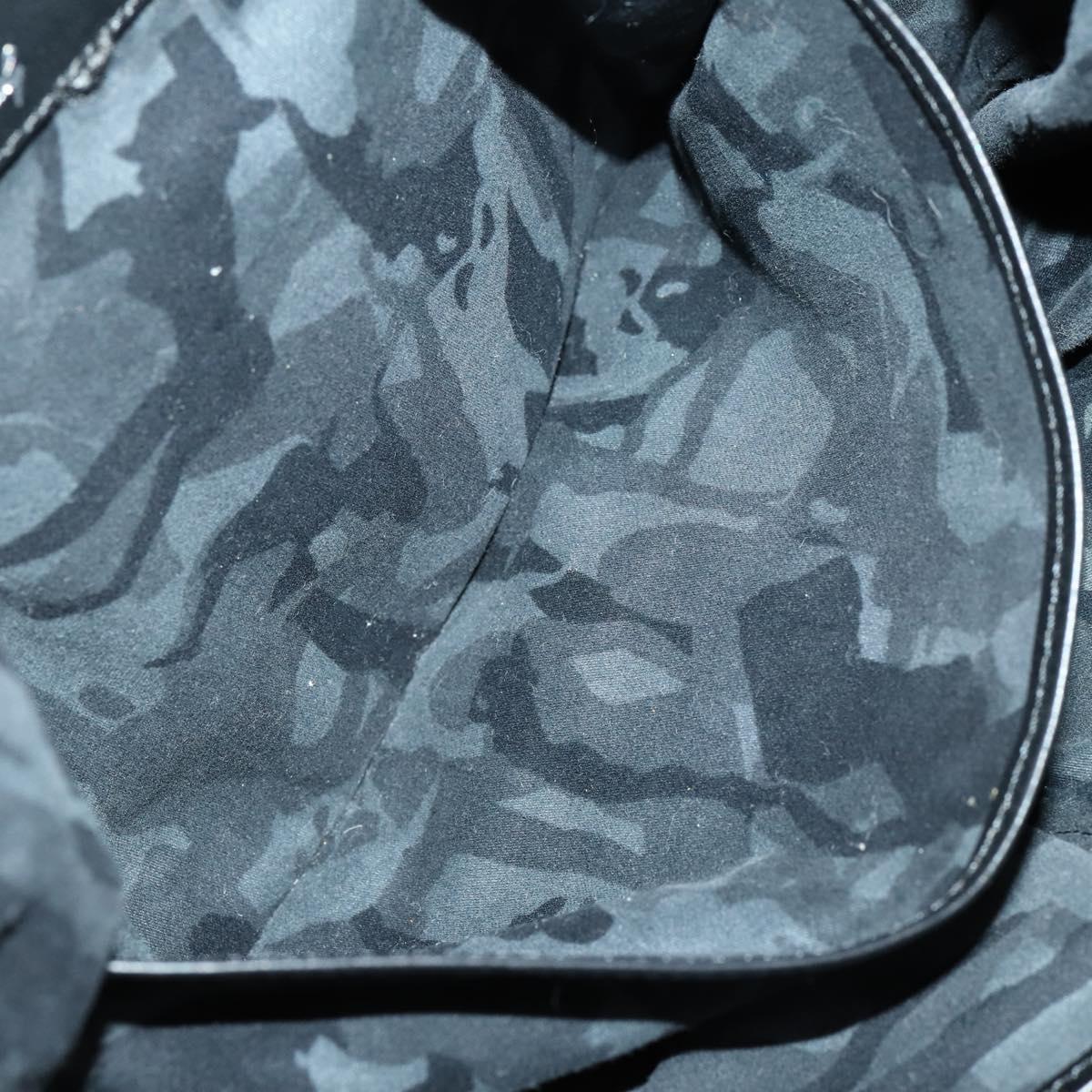 Jimmy Choo Tote Bag Suede 2way Navy Silver Auth 153171