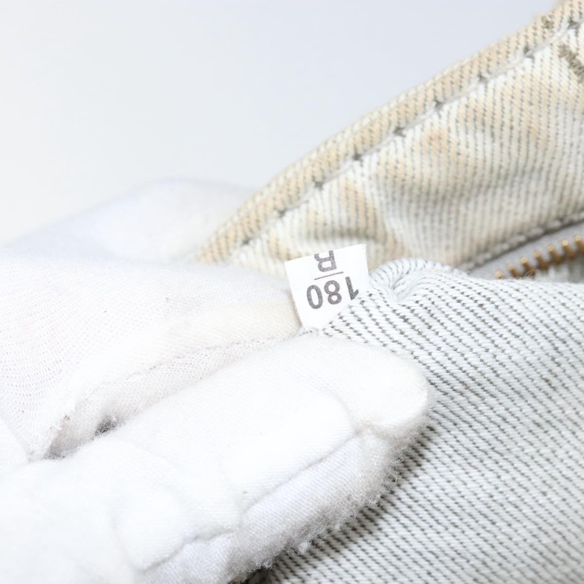 PRADA Canapa PM Hand Bag Canvas Gray Gold Auth 153175