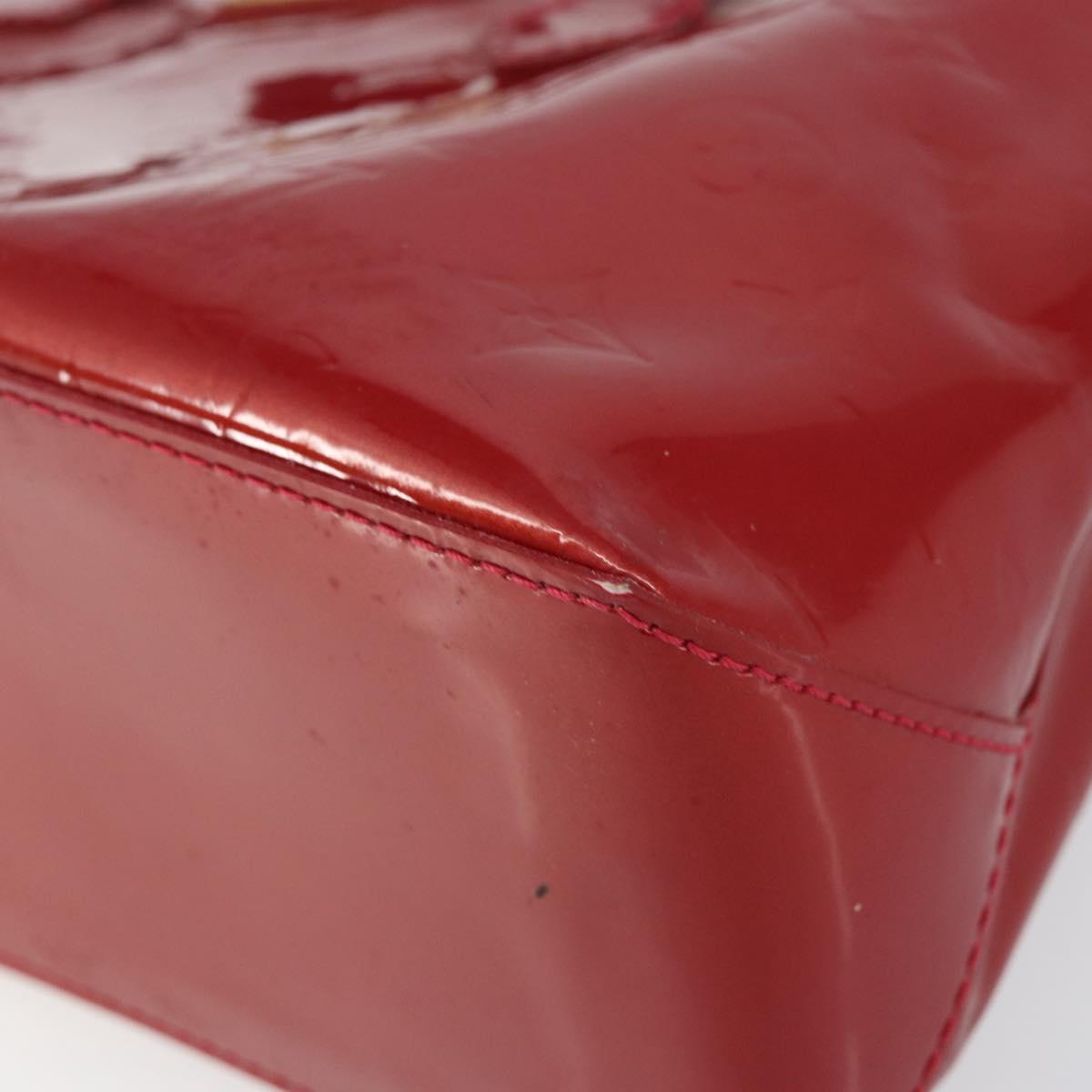 LOUIS VUITTON Monogram Vernis Wilshire PM Bag Pomme D'amour M93642 Auth 153177