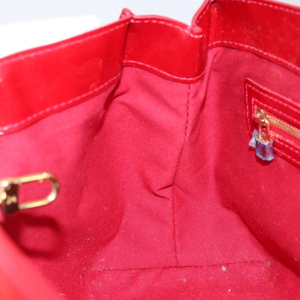 LOUIS VUITTON Monogram Vernis Wilshire PM Bag Pomme D'amour M93642 Auth 153177