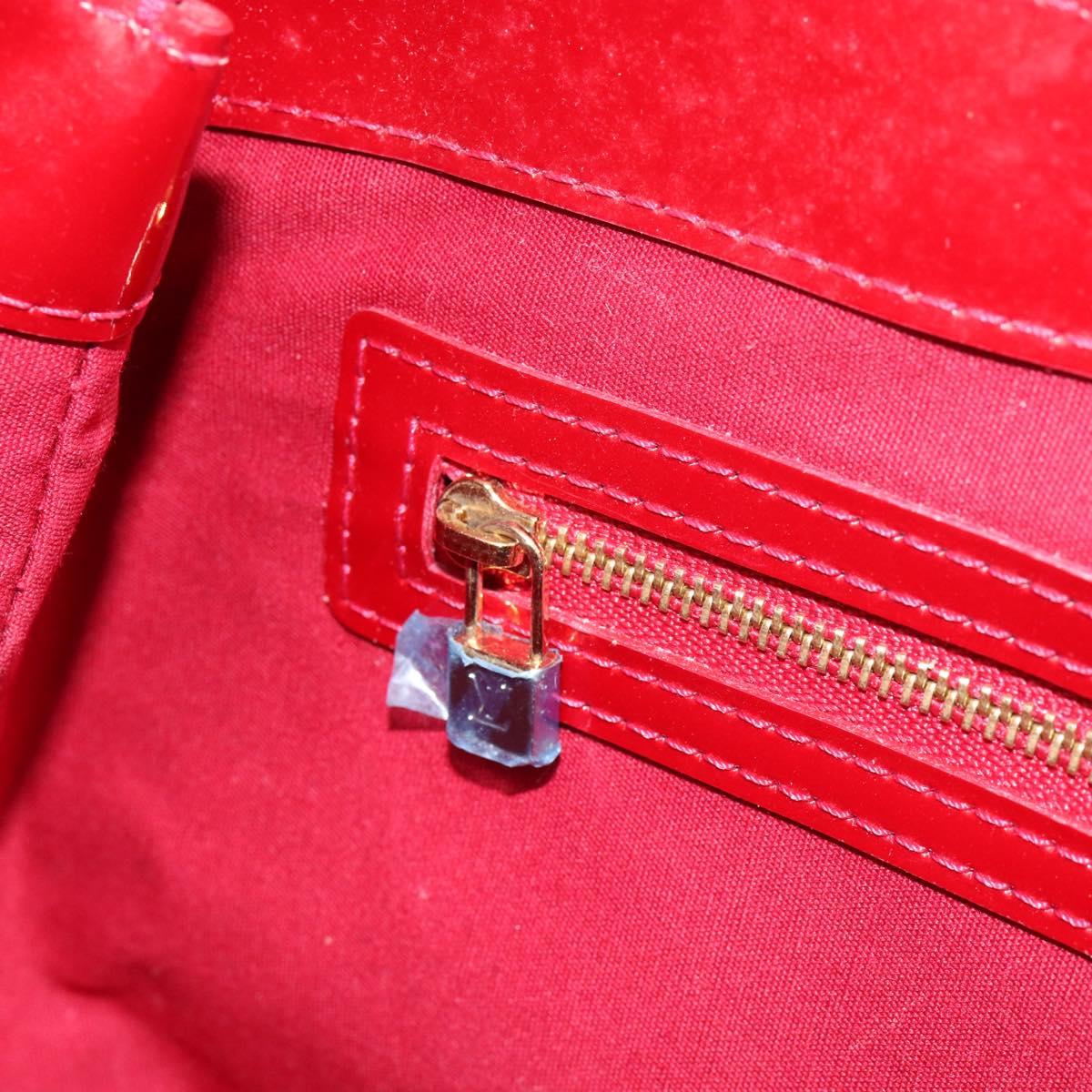 LOUIS VUITTON Monogram Vernis Wilshire PM Bag Pomme D'amour M93642 Auth 153177