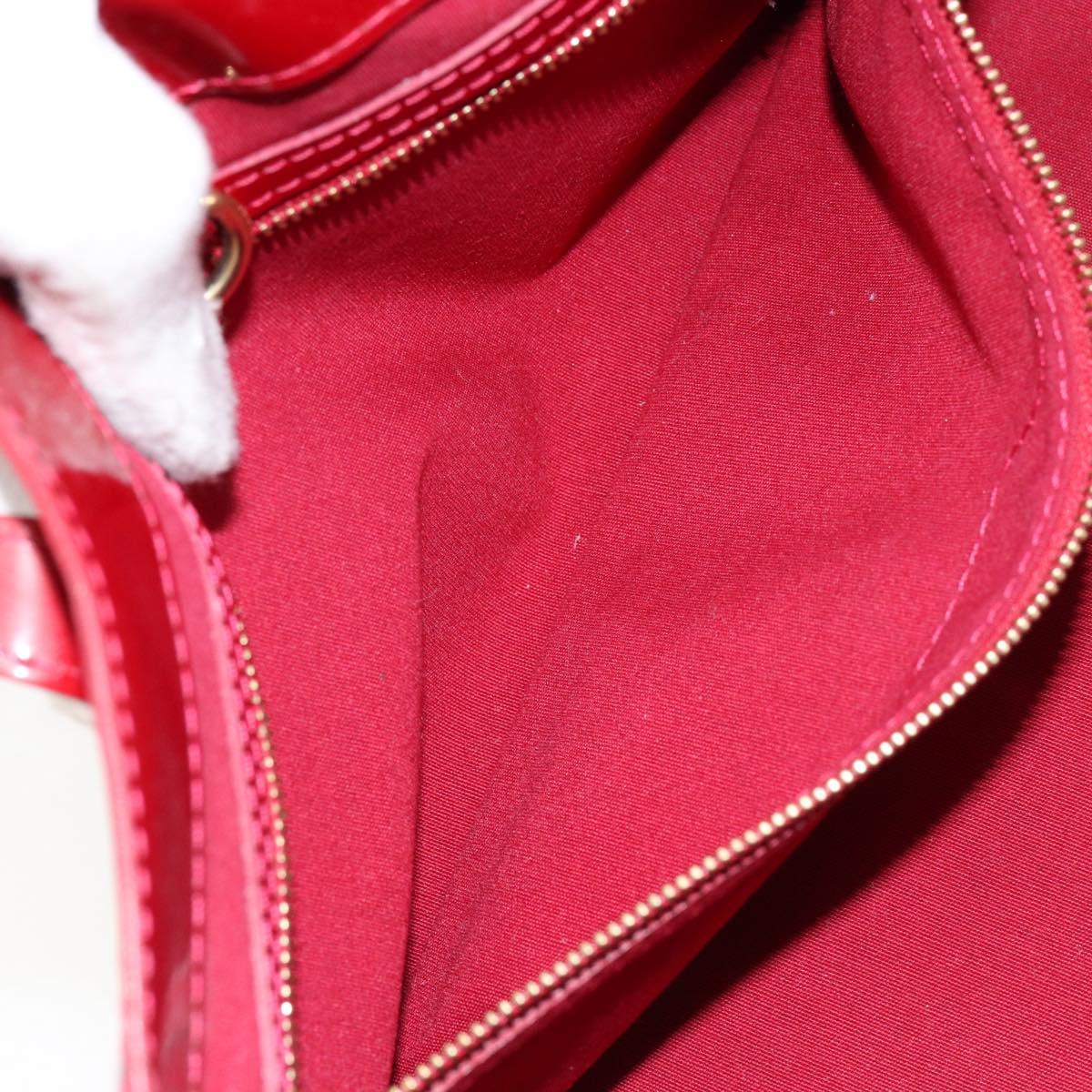 LOUIS VUITTON Monogram Vernis Wilshire PM Bag Pomme D'amour M93642 Auth 153177