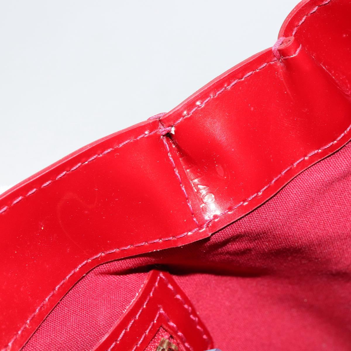 LOUIS VUITTON Monogram Vernis Wilshire PM Bag Pomme D'amour M93642 Auth 153177