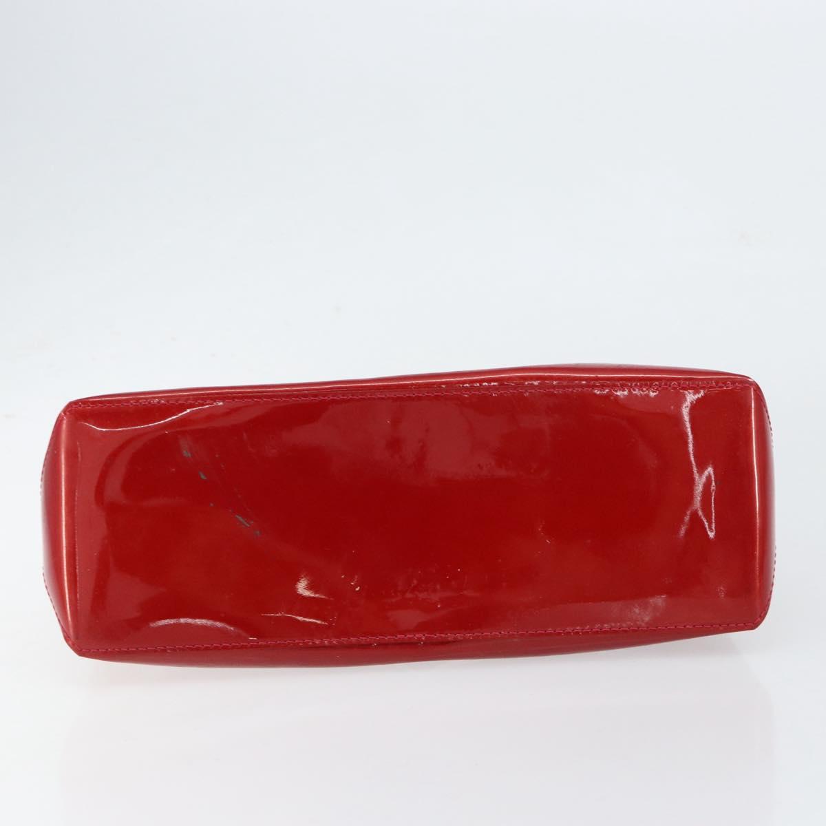 LOUIS VUITTON Monogram Vernis Wilshire PM Bag Pomme D'amour M93642 Auth 153177