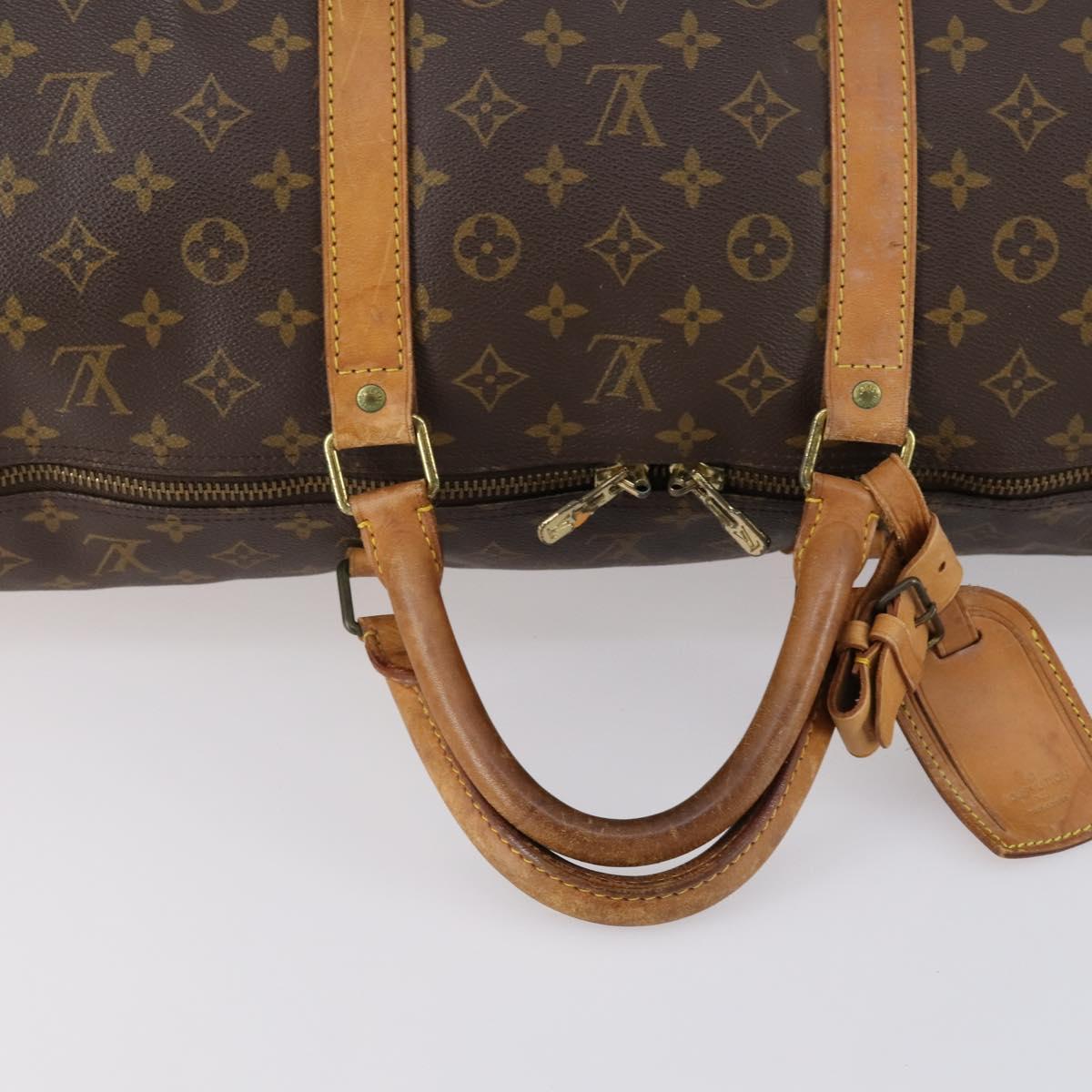 LOUIS VUITTON Monogram Keepall 60 Boston Bag M41422 LV Auth 153184