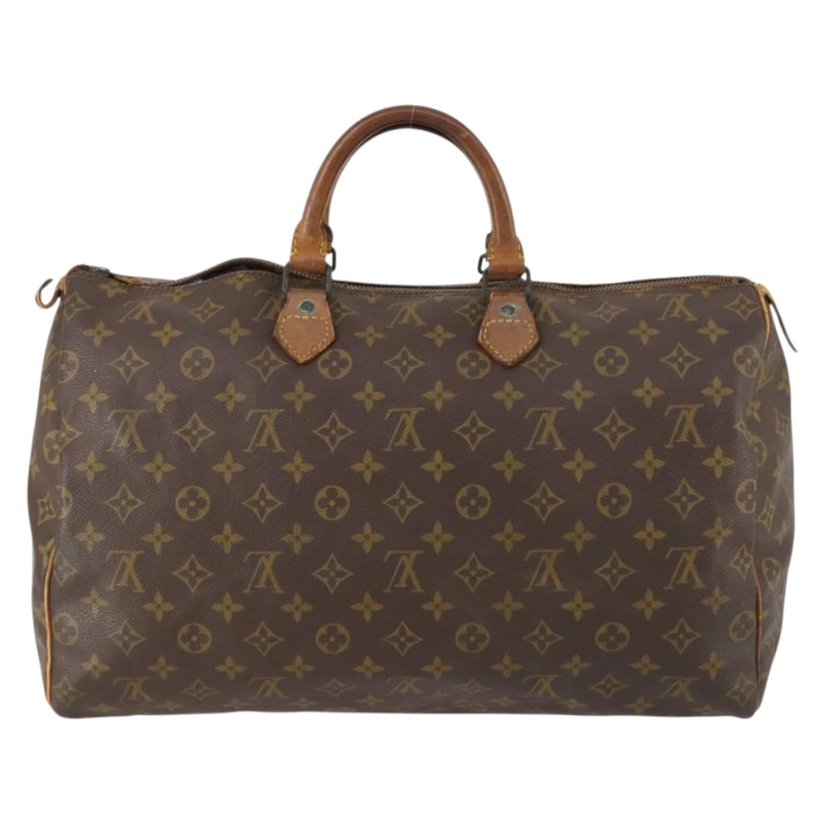 LOUIS VUITTON Monogram Speedy 40 Hand Bag M41522 LV Auth 153185