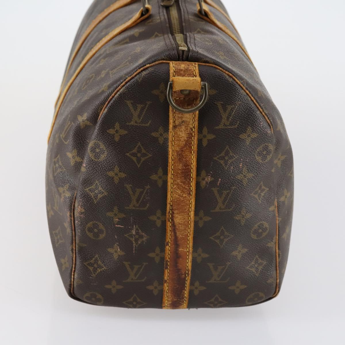 LOUIS VUITTON Monogram Keepall Bandouliere 45 Boston Bag M41418 LV Auth 153191