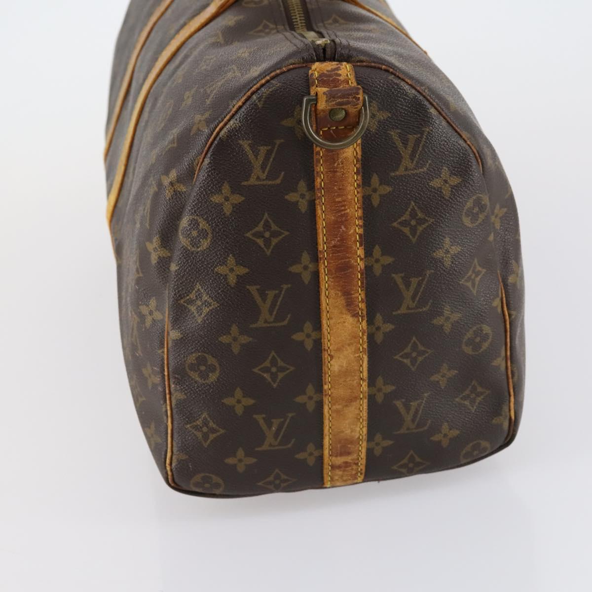 LOUIS VUITTON Monogram Keepall Bandouliere 45 Boston Bag M41418 LV Auth 153191