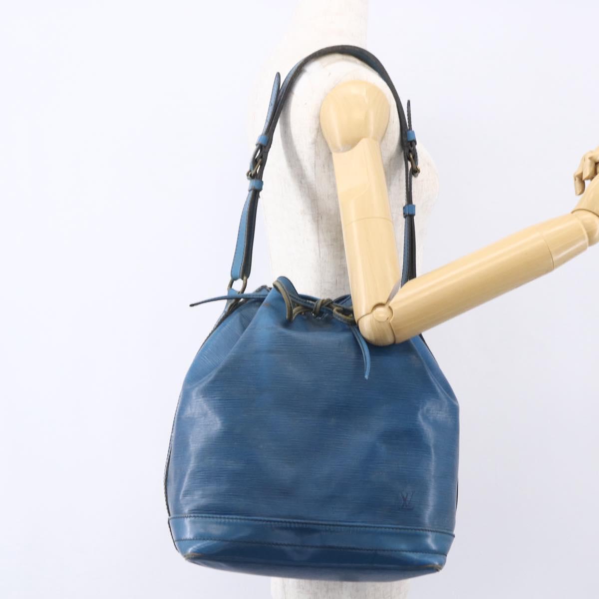 LOUIS VUITTON Epi Noe Shoulder Bag Toledo Blue M44005 LV Auth 153192