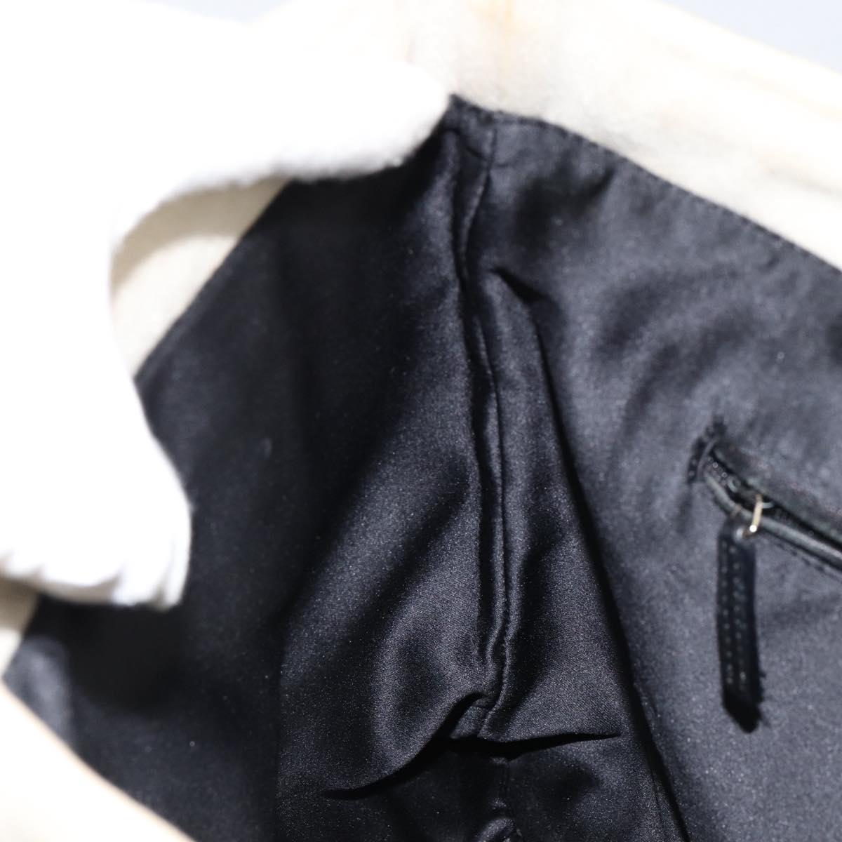 SAINT LAURENT Kahala Tote Bag Canvas Beige Gold 123435 Auth 153197