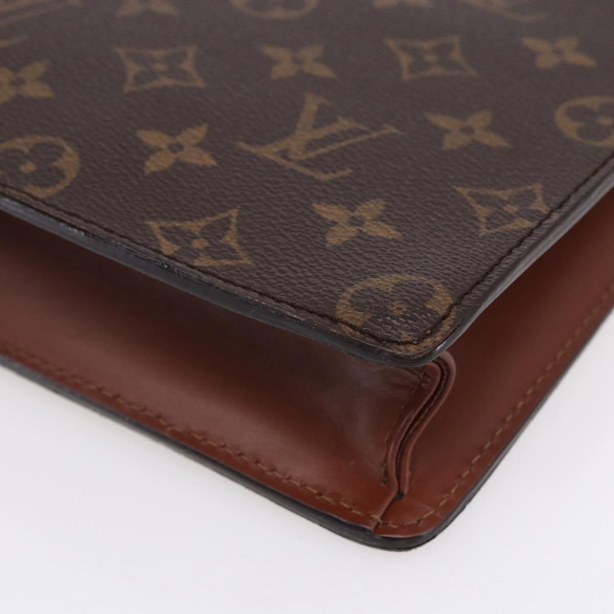 LOUIS VUITTON Monogram Pochette Homme Clutch Bag M51795 LV Auth 153201