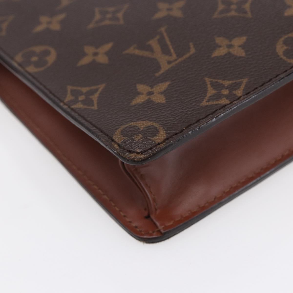 LOUIS VUITTON Monogram Pochette Homme Clutch Bag M51795 LV Auth 153201