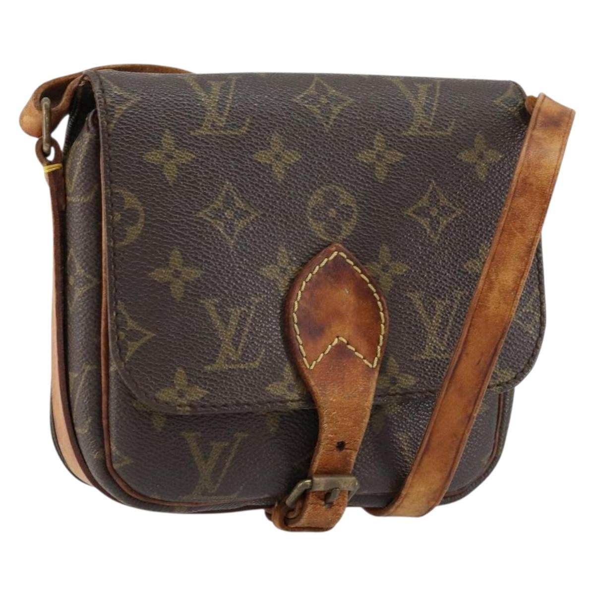 LOUIS VUITTON Monogram Cartouchiere PM Shoulder Bag M51254 LV Auth 153203