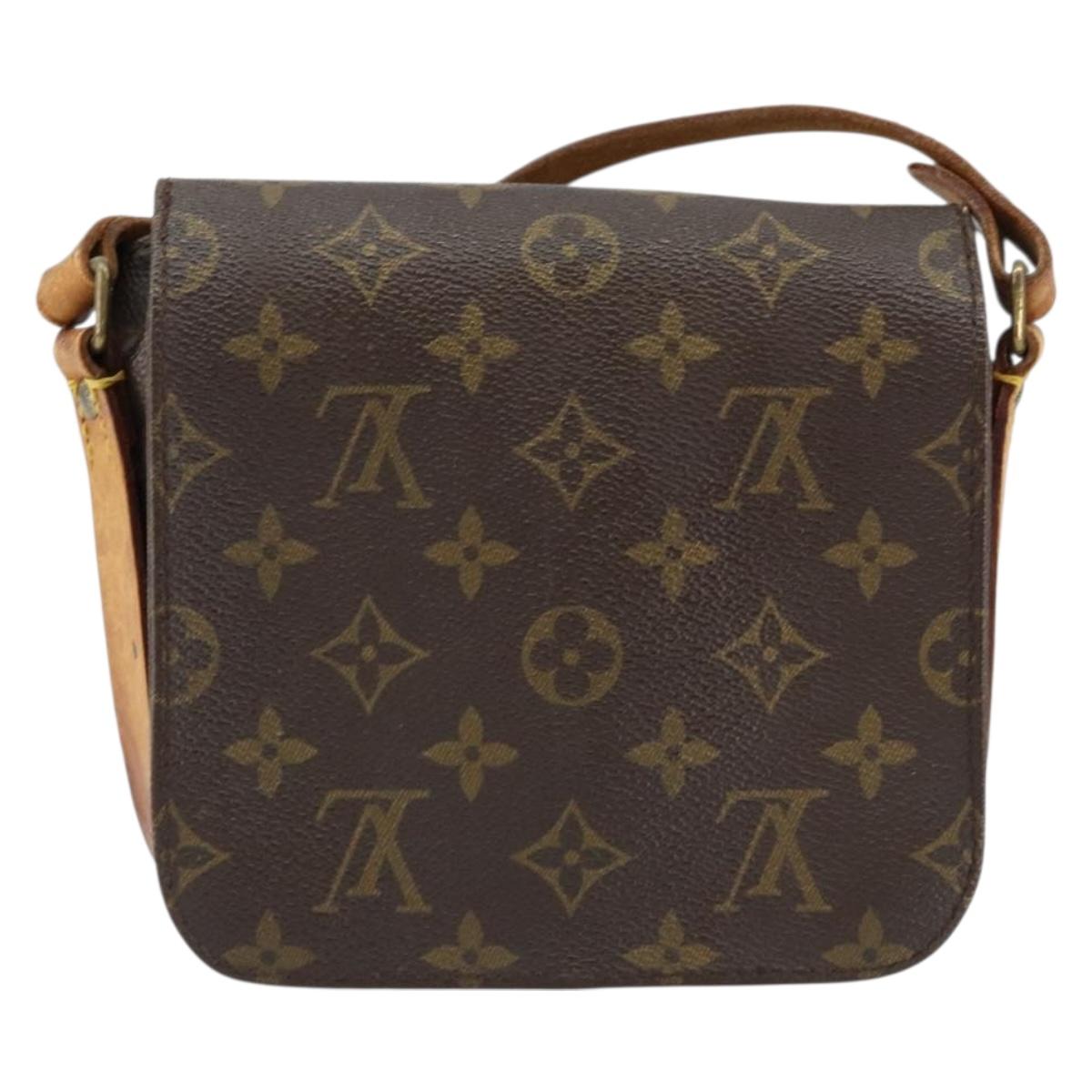 LOUIS VUITTON Monogram Cartouchiere PM Shoulder Bag M51254 LV Auth 153203