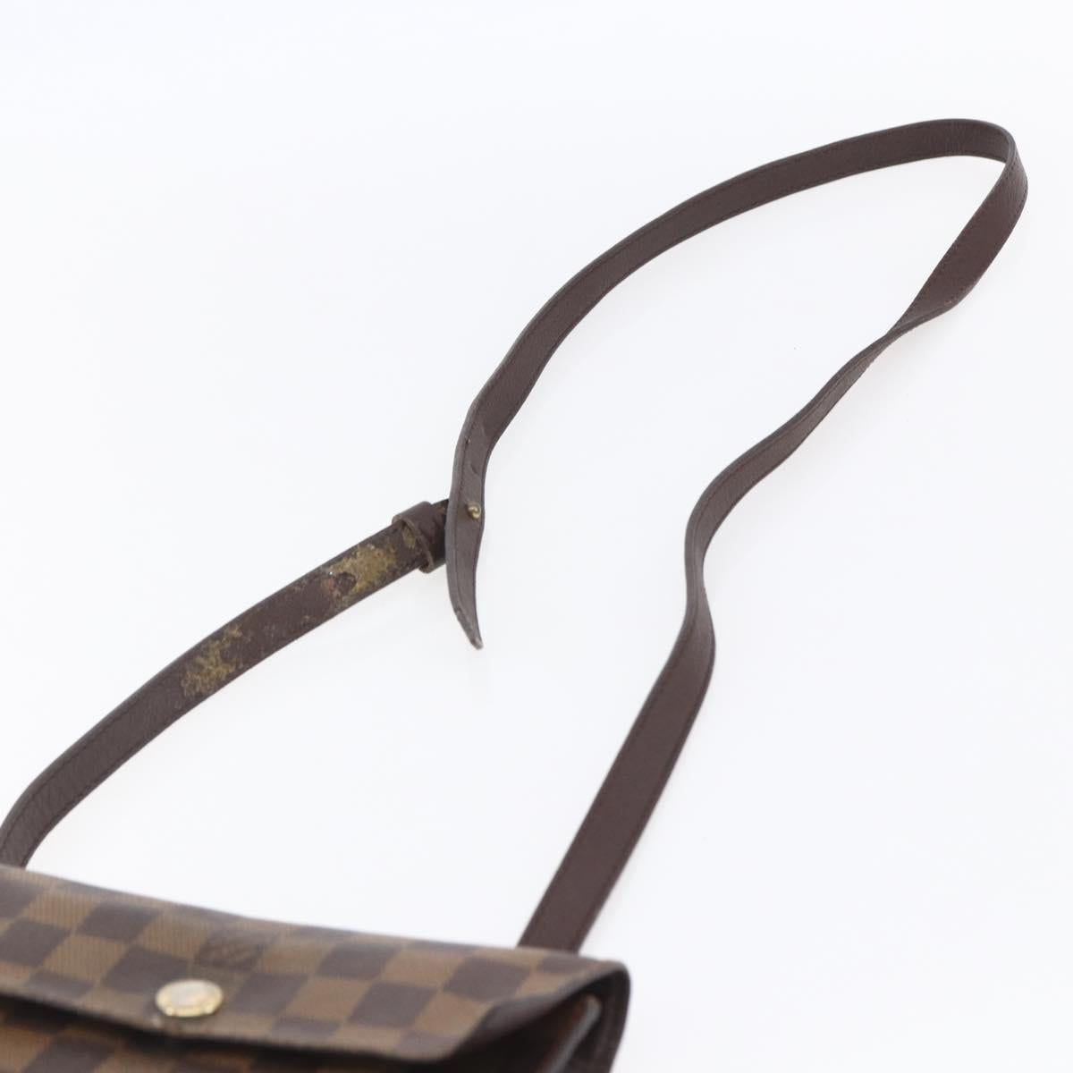 LOUIS VUITTON Damier Ebene Pimlico Shoulder Bag N45272 LV Auth 153205