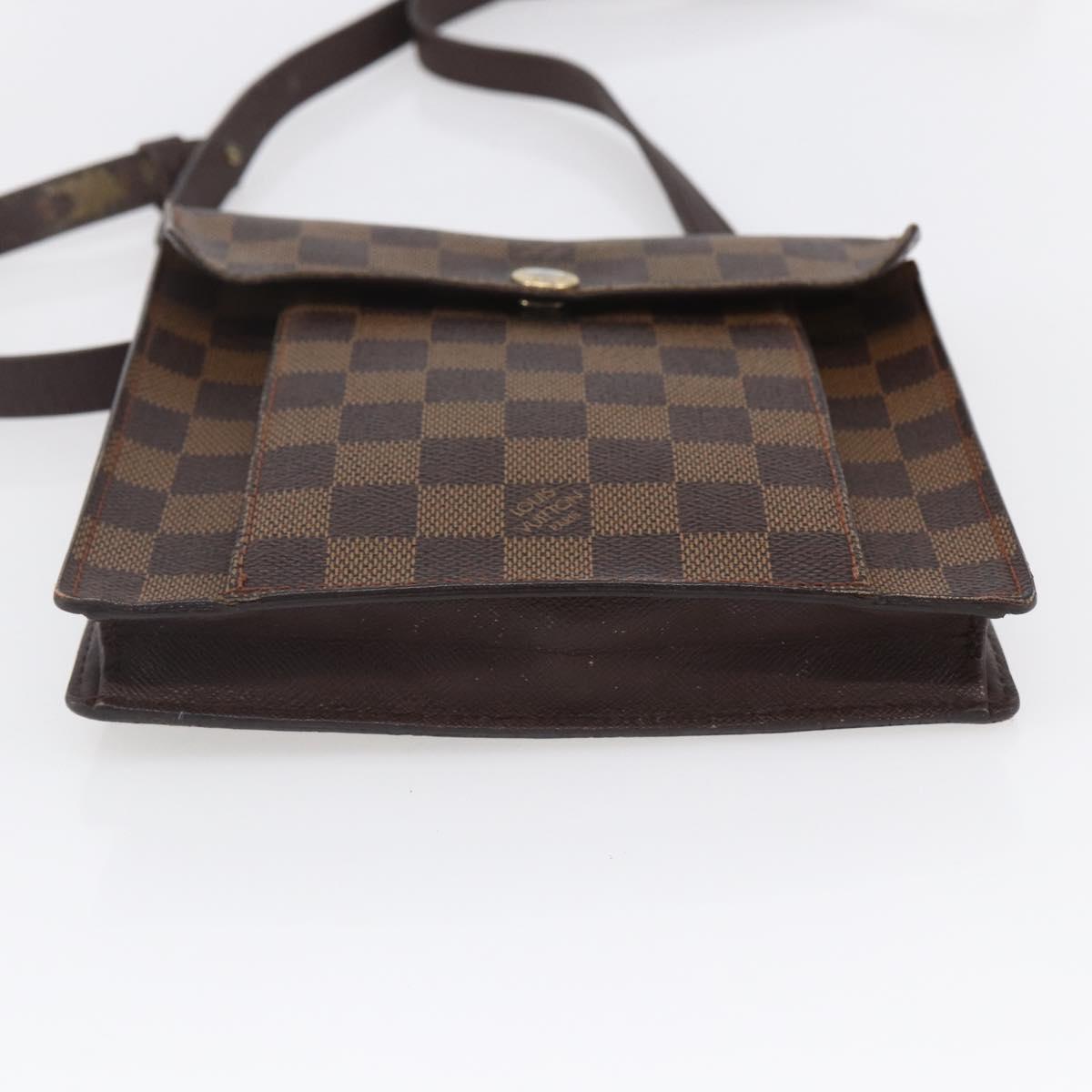 LOUIS VUITTON Damier Ebene Pimlico Shoulder Bag N45272 LV Auth 153205