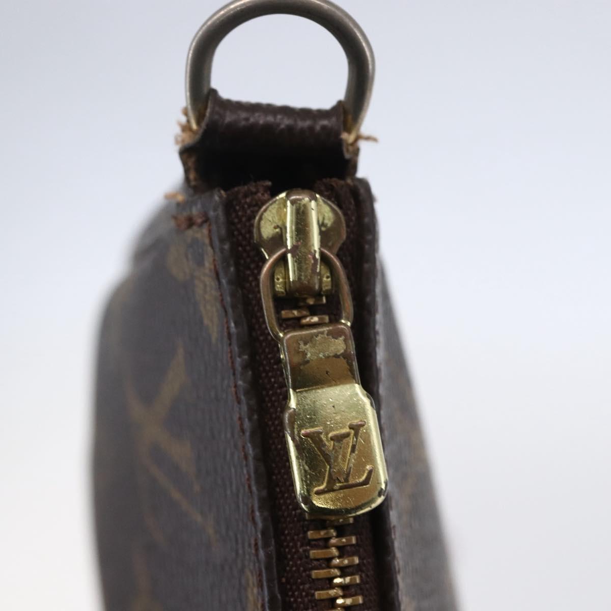 LOUIS VUITTON Monogram Pochette Accessoires Pouch M51980 LV Auth 153207