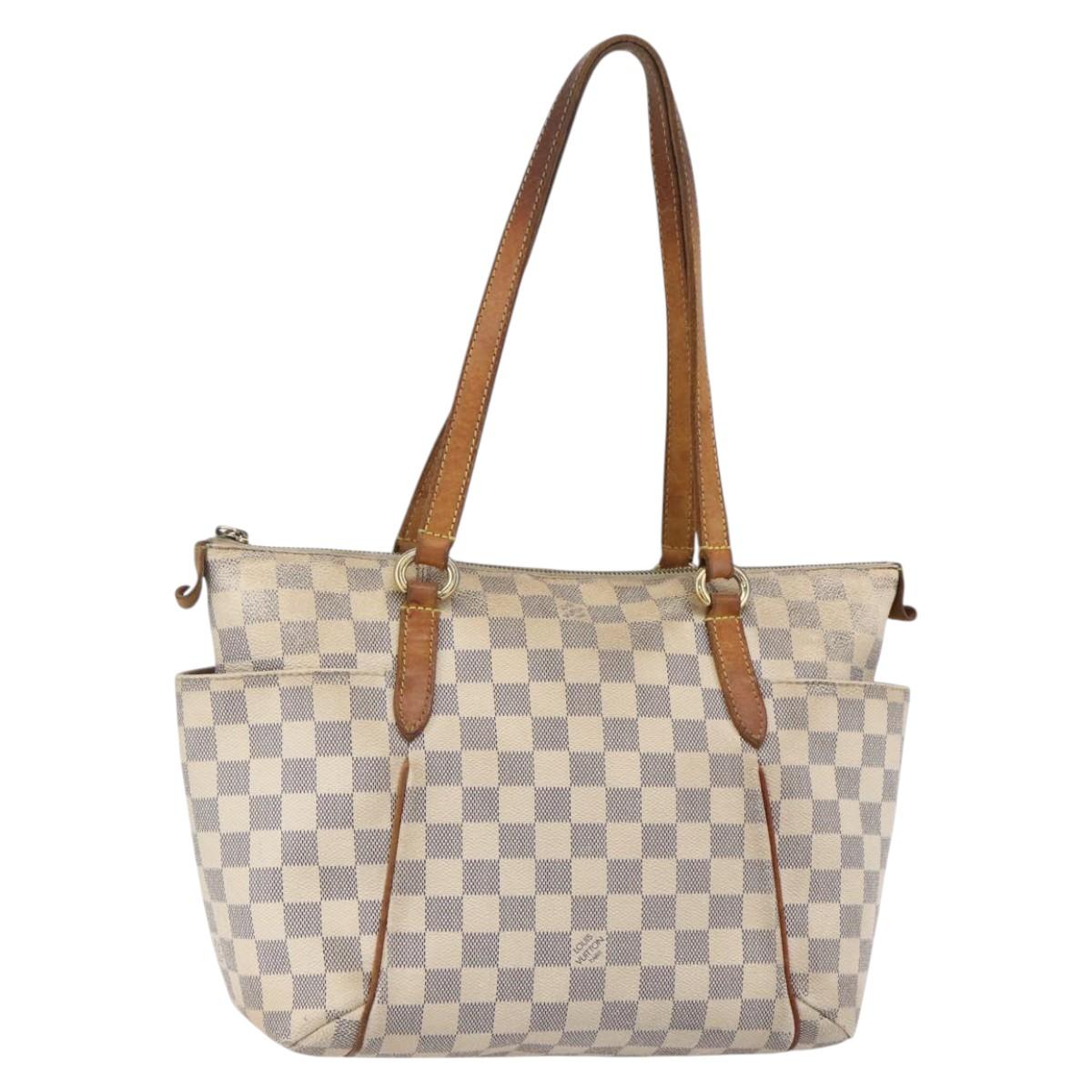 LOUIS VUITTON Damier Azur Totally PM Tote Bag N41280 LV Auth 153212