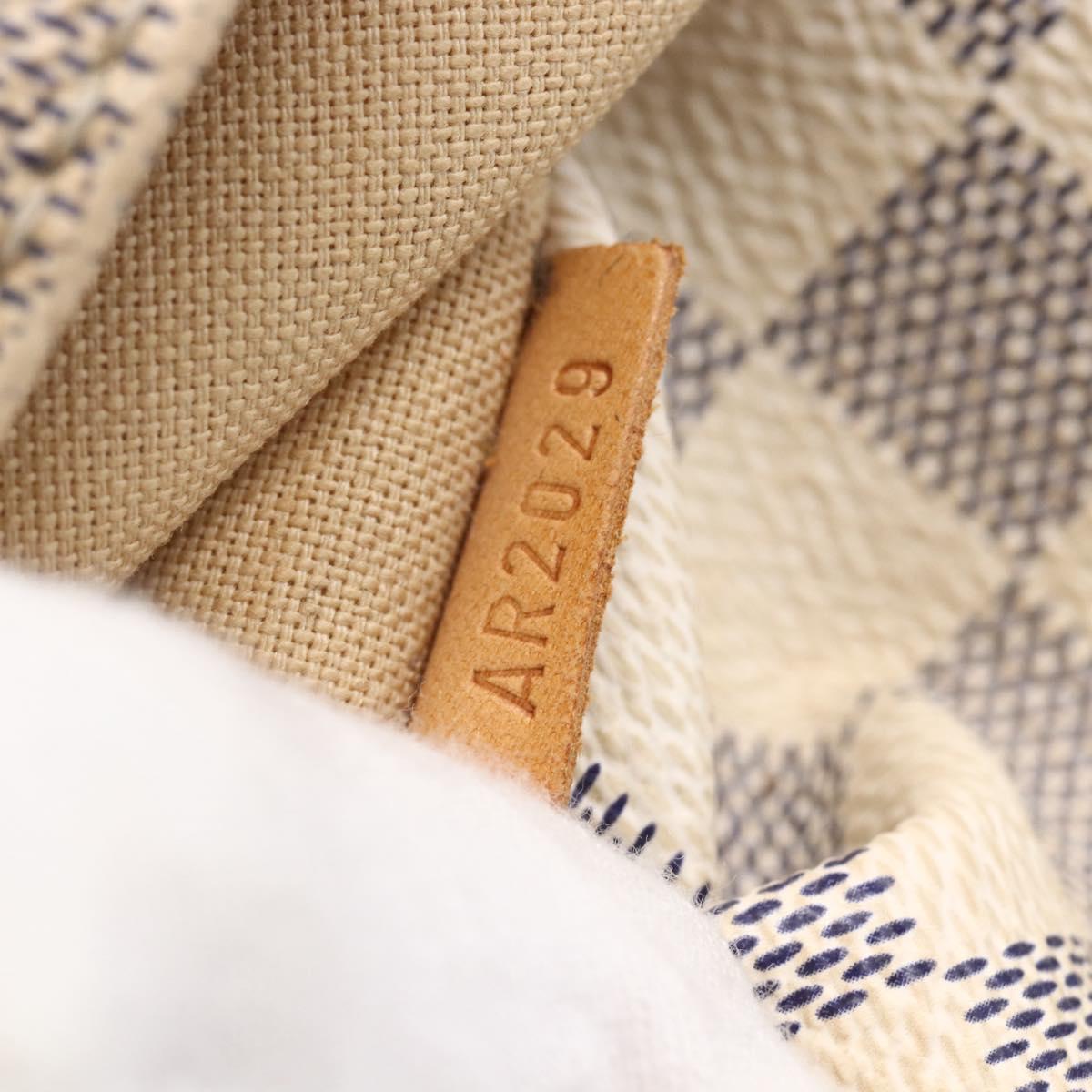 LOUIS VUITTON Damier Azur Totally PM Tote Bag N41280 LV Auth 153212