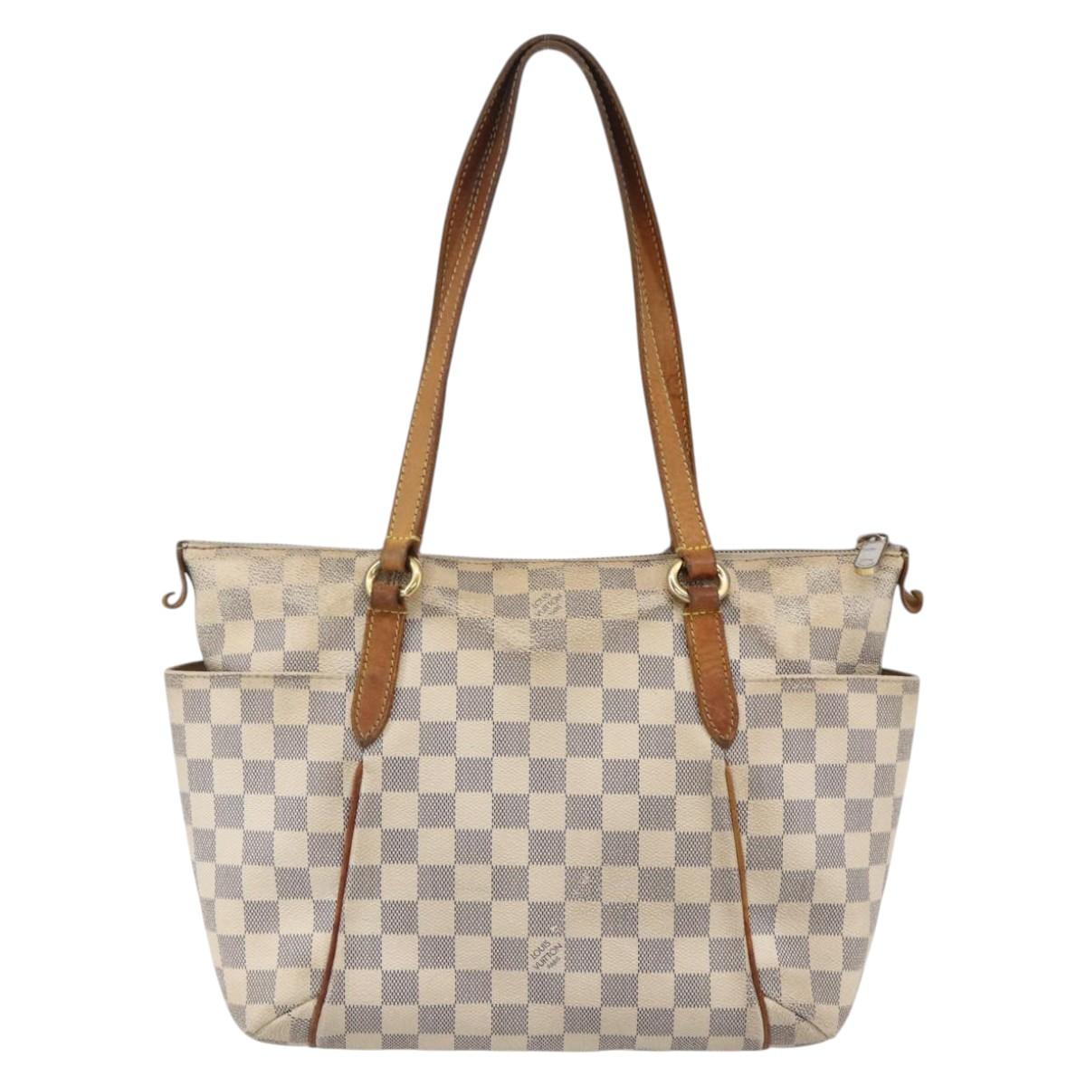 LOUIS VUITTON Damier Azur Totally PM Tote Bag N41280 LV Auth 153212