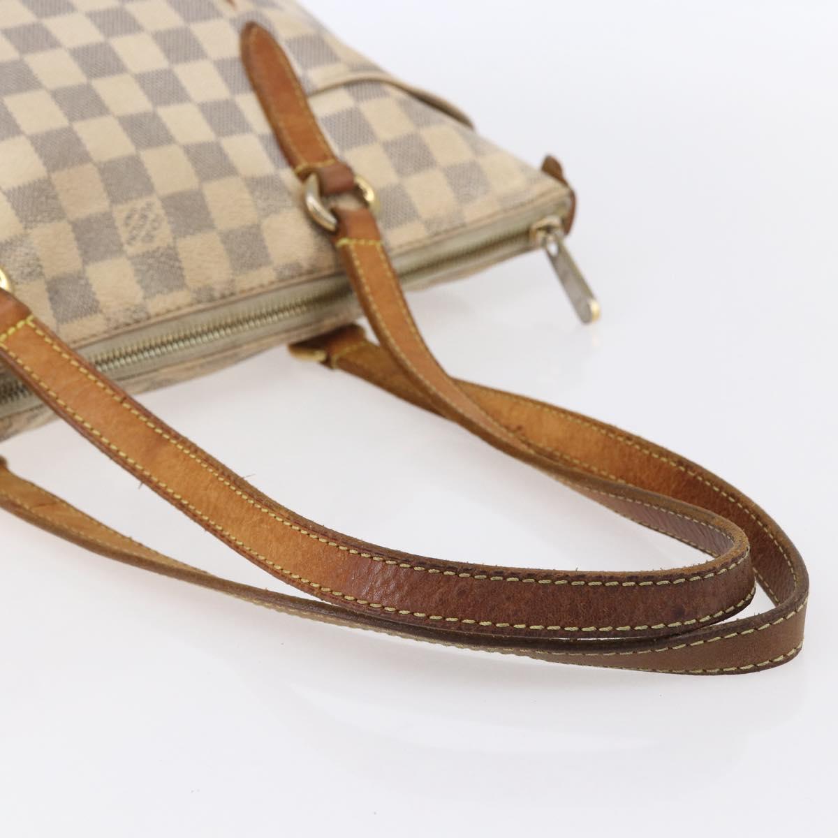 LOUIS VUITTON Damier Azur Totally PM Tote Bag N41280 LV Auth 153212
