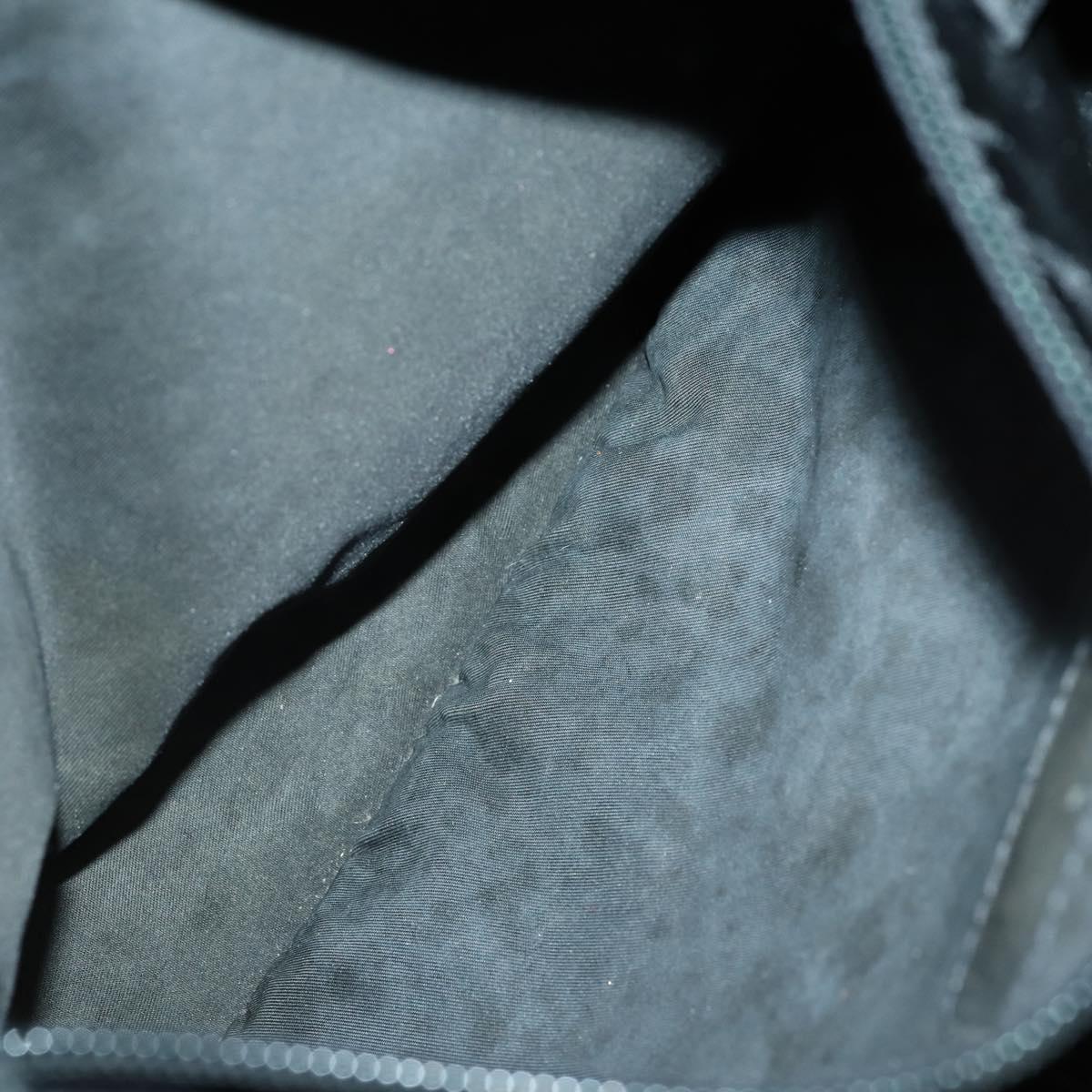 PRADA Shoulder Bag Nylon Black Silver Auth 153216