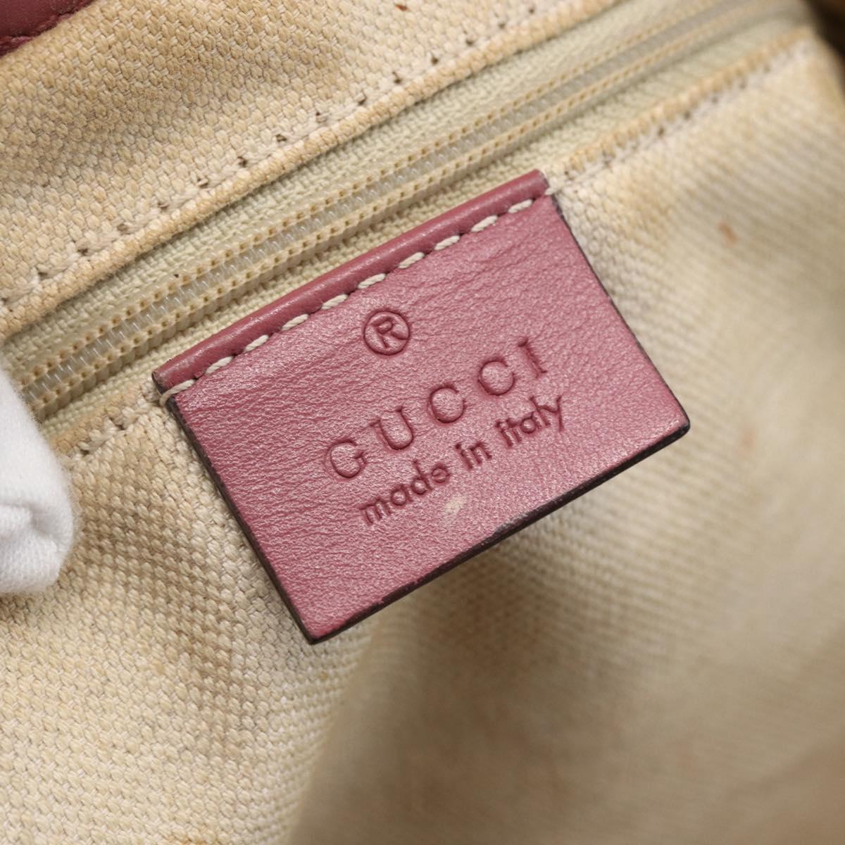 GUCCI GG Canvas Sukey Hand Bag Beige Gold 247902 Auth 153224