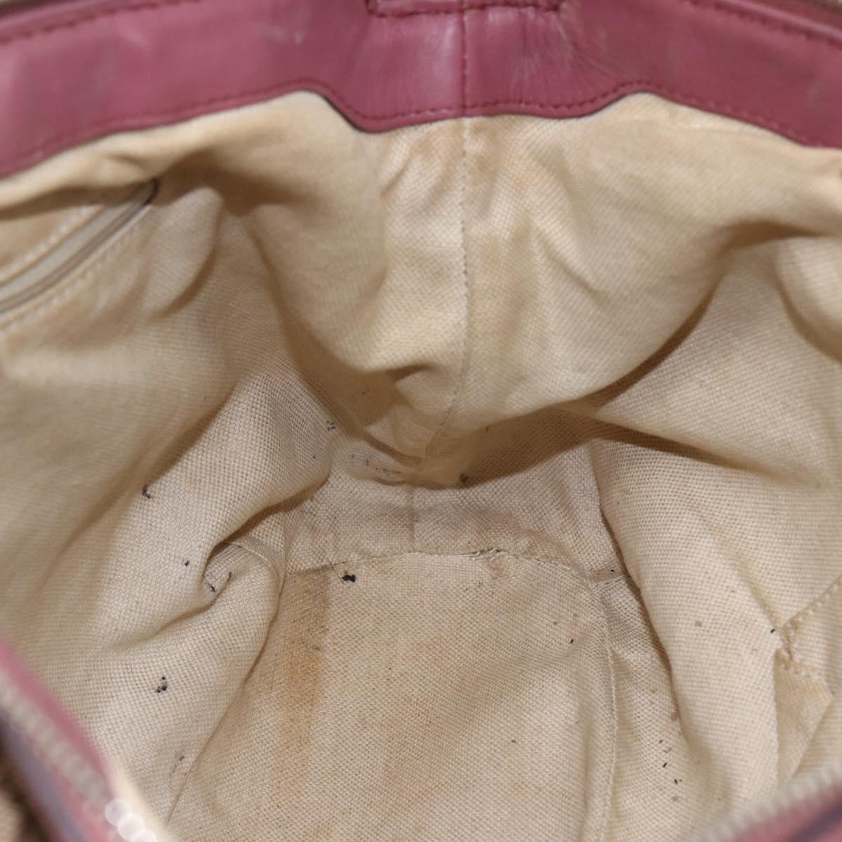 GUCCI GG Canvas Sukey Hand Bag Beige Gold 247902 Auth 153224