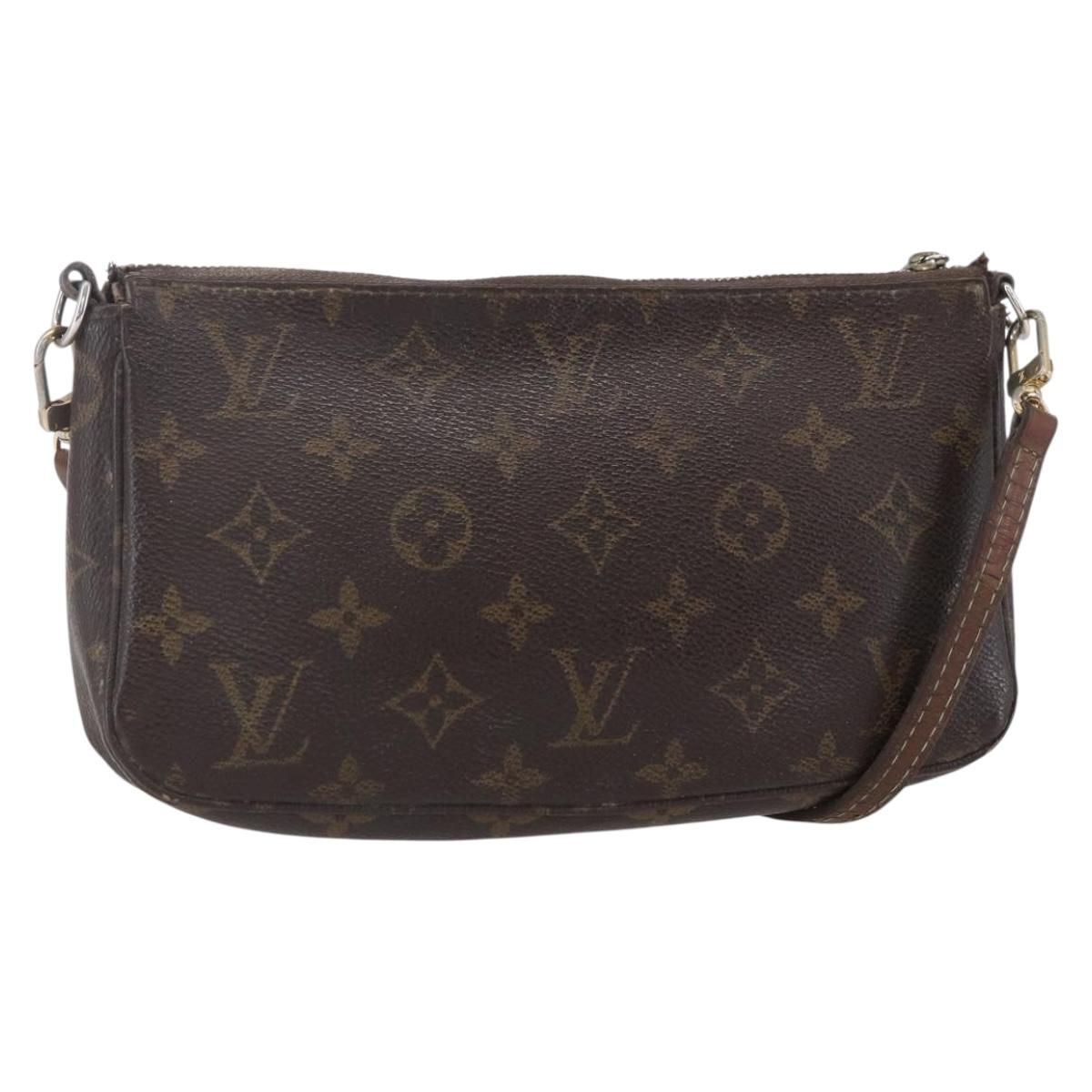 LOUIS VUITTON Monogram Pochette Accessoires Pouch M51980 LV Auth 153227
