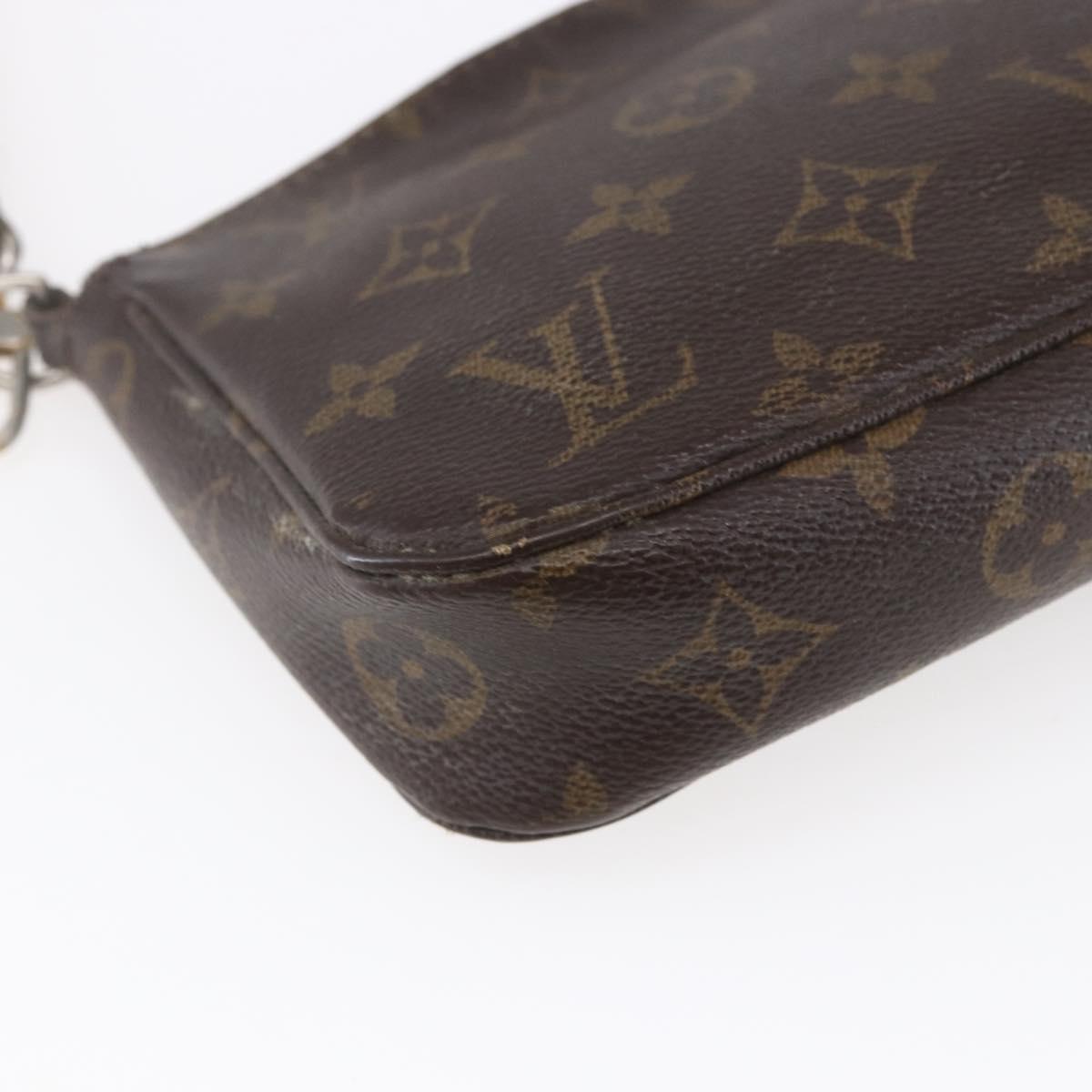 LOUIS VUITTON Monogram Pochette Accessoires Pouch M51980 LV Auth 153227
