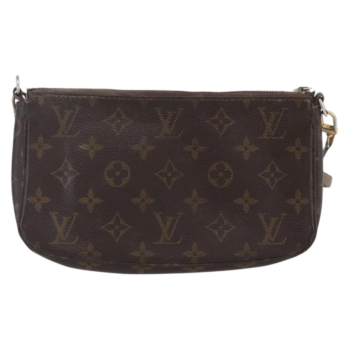 LOUIS VUITTON Monogram Pochette Accessoires Pouch M51980 LV Auth 153227