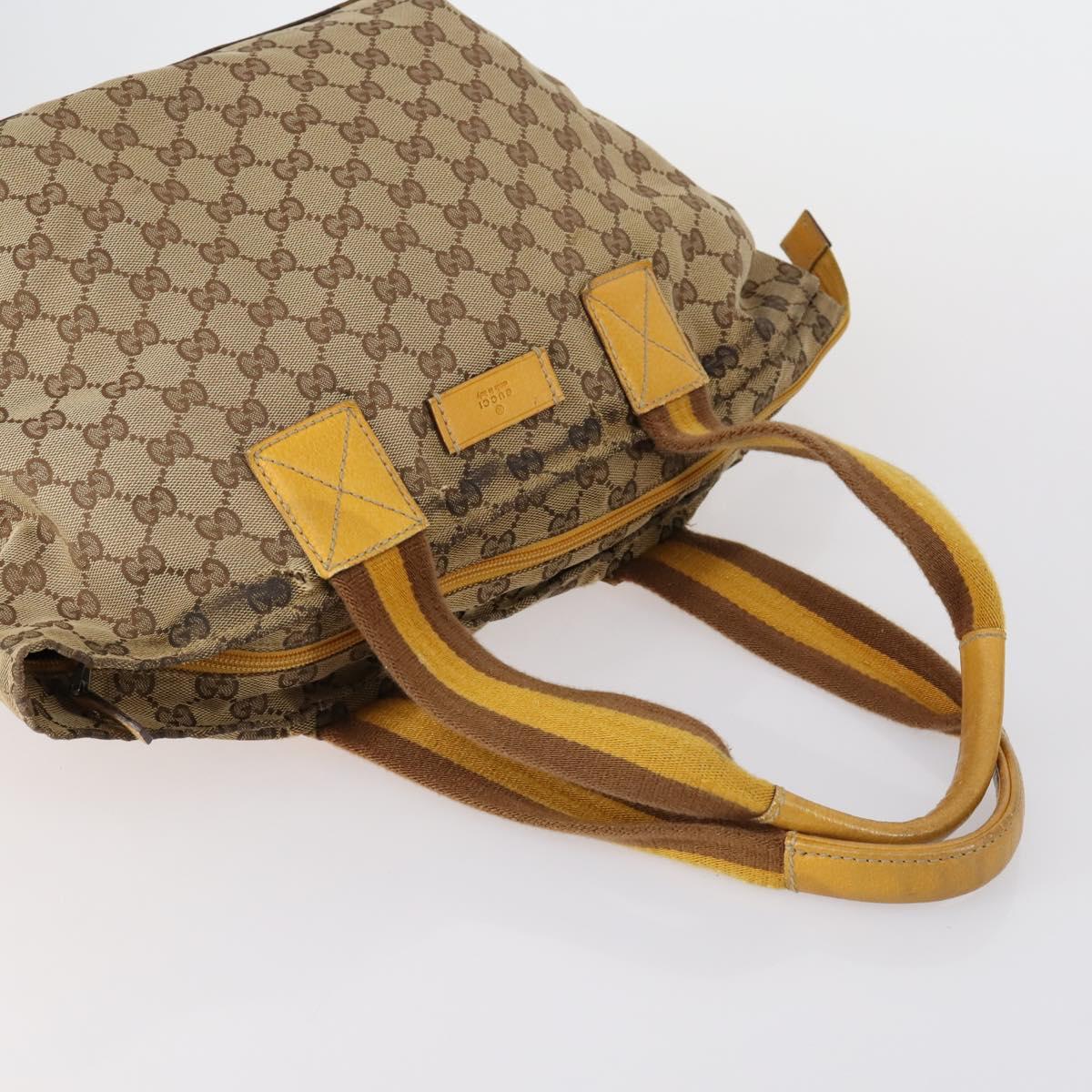 GUCCI GG Canvas Shoulder Bag 5 Set Beige Gold Auth 153244