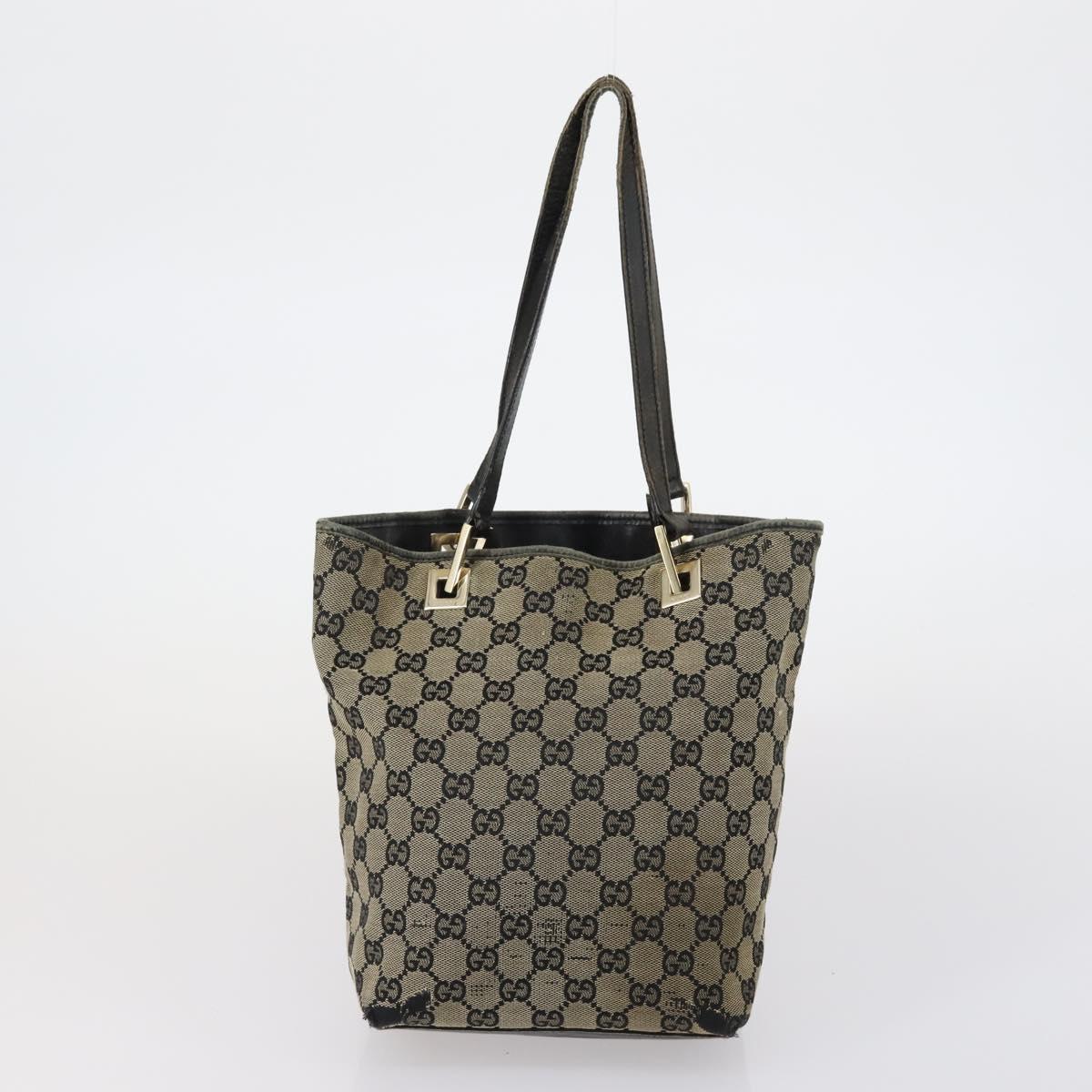 GUCCI GG Canvas Shoulder Bag 5 Set Beige Gold Auth 153244