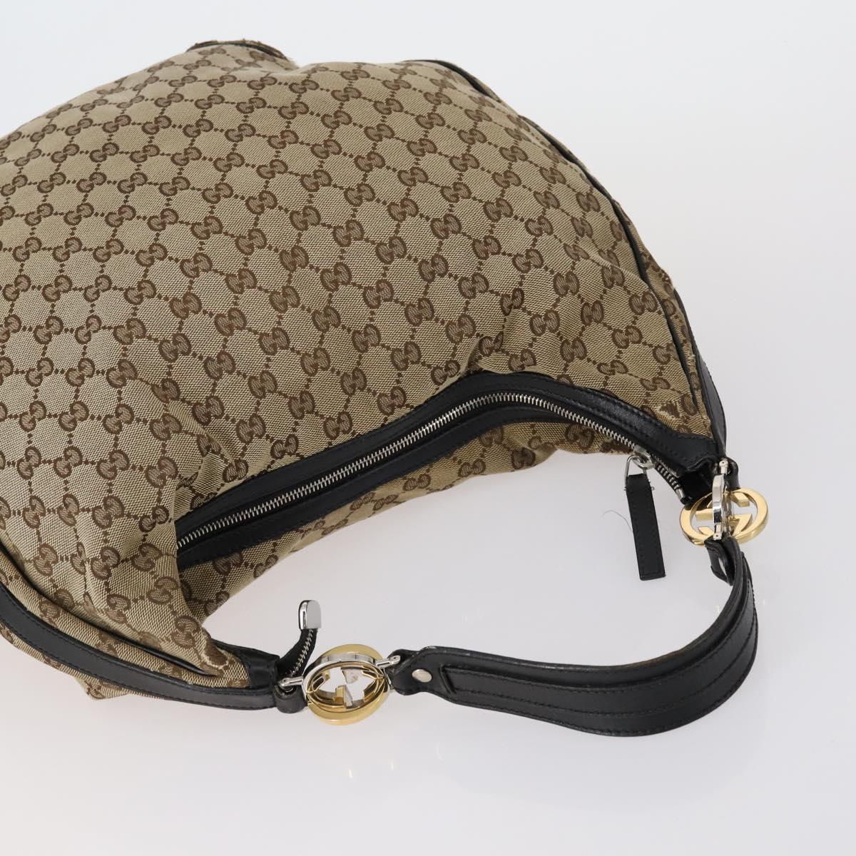 GUCCI GG Canvas Shoulder Bag 5 Set Beige Gold Auth 153244
