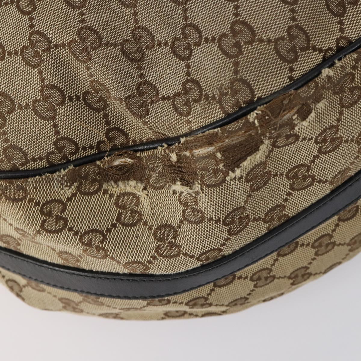 GUCCI GG Canvas Shoulder Bag 5 Set Beige Gold Auth 153244