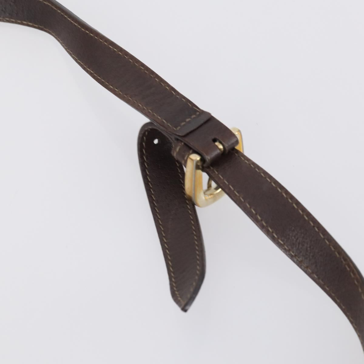 GUCCI GG Supreme Canvas Shoulder Bag PVC 5 Set Beige Black Auth 153245