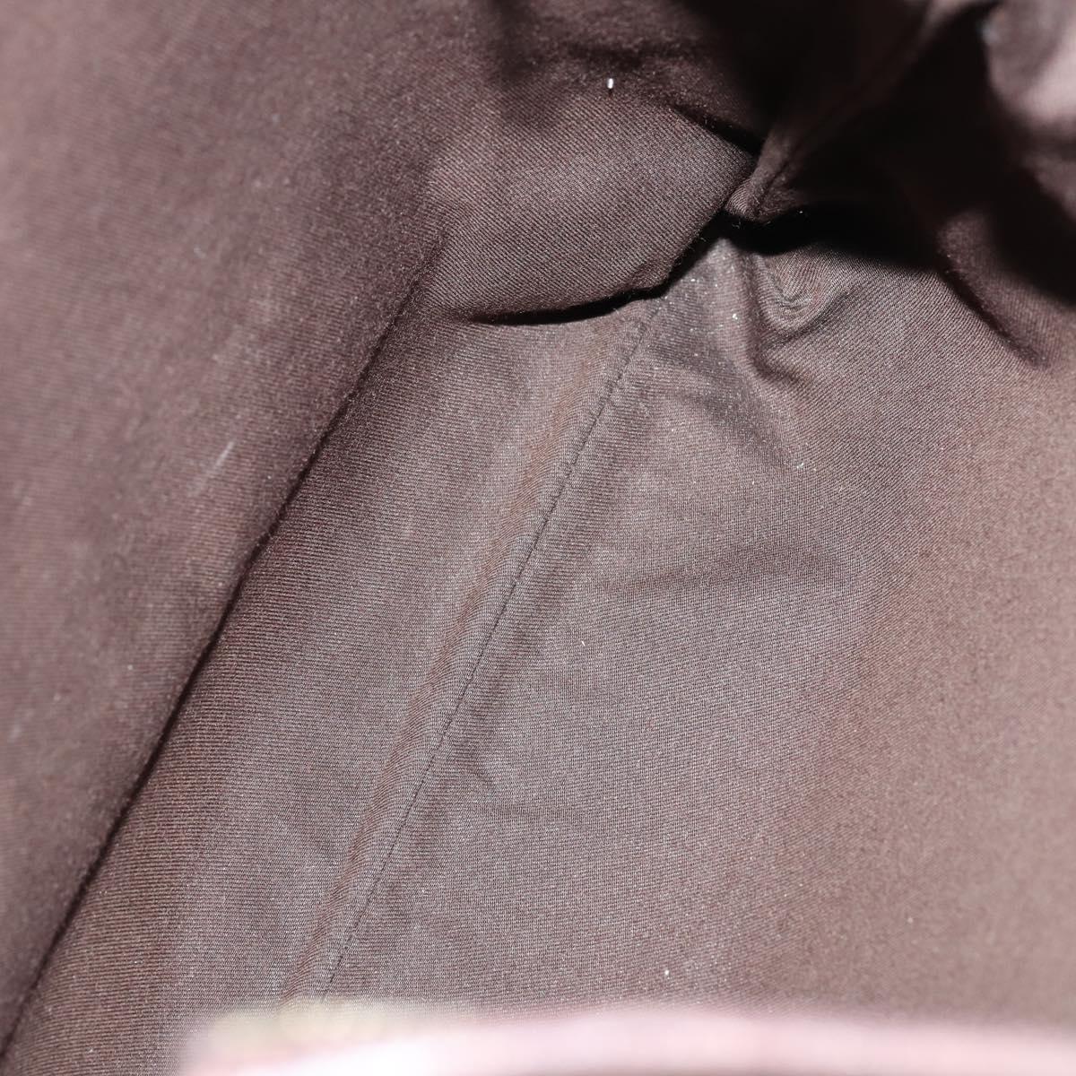 GUCCI GG Supreme Canvas Shoulder Bag PVC 5 Set Beige Black Auth 153245