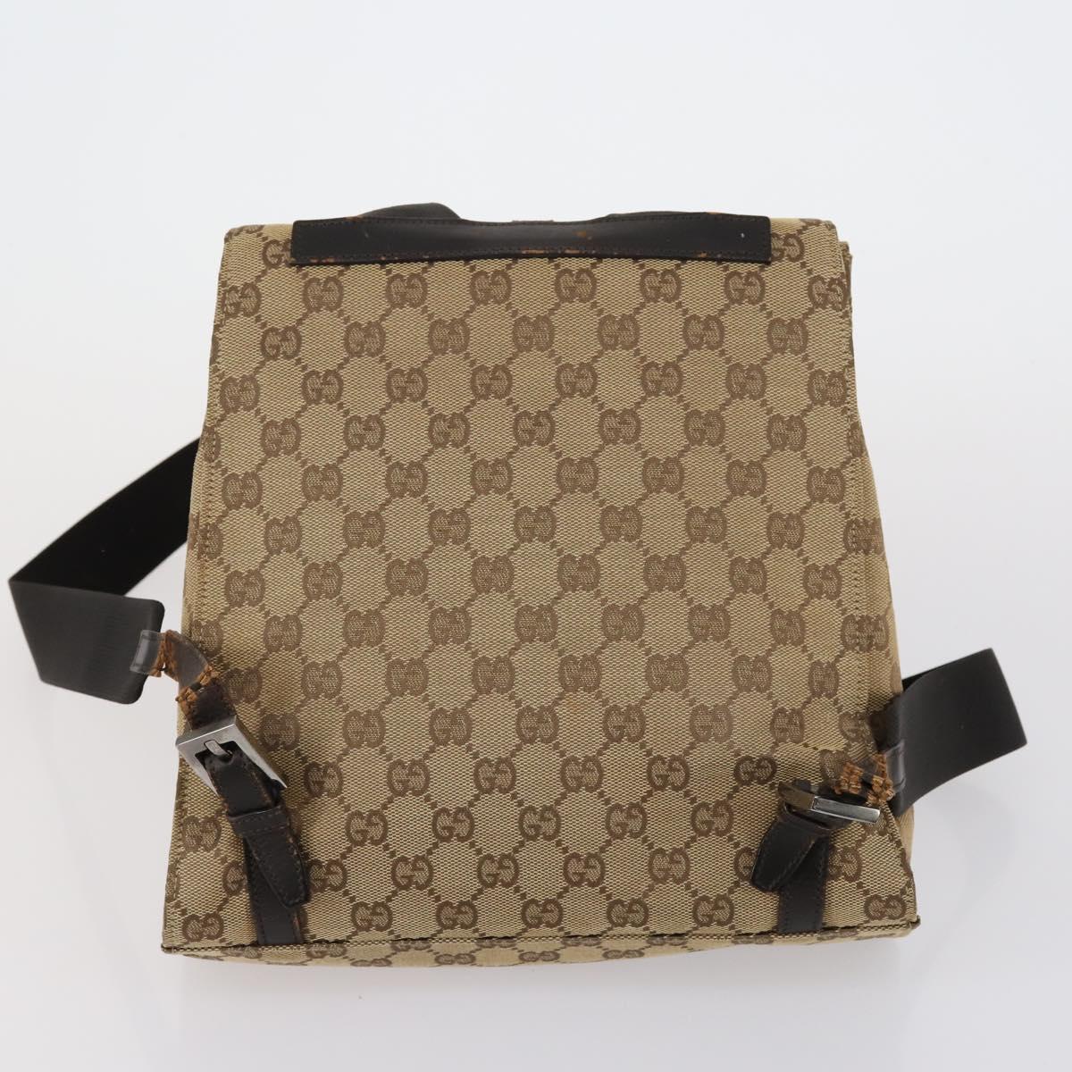 GUCCI GG Canvas Supreme Shoulder Bag 4 Set Beige Auth 153246