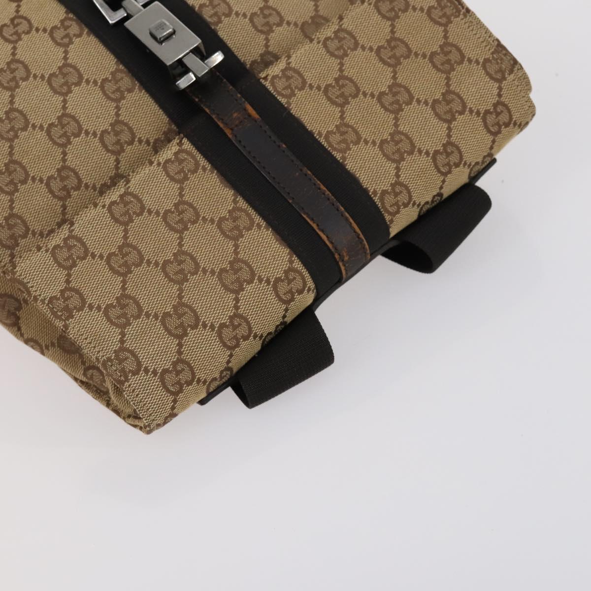 GUCCI GG Canvas Supreme Shoulder Bag 4 Set Beige Auth 153246