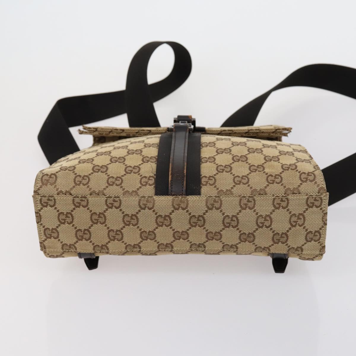 GUCCI GG Canvas Supreme Shoulder Bag 4 Set Beige Auth 153246