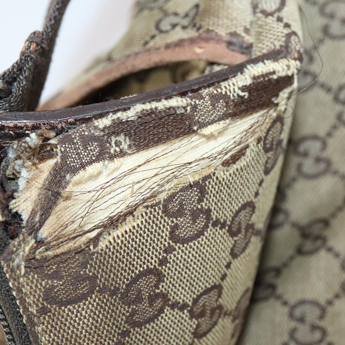 GUCCI GG Canvas Supreme Shoulder Bag 4 Set Beige Auth 153246