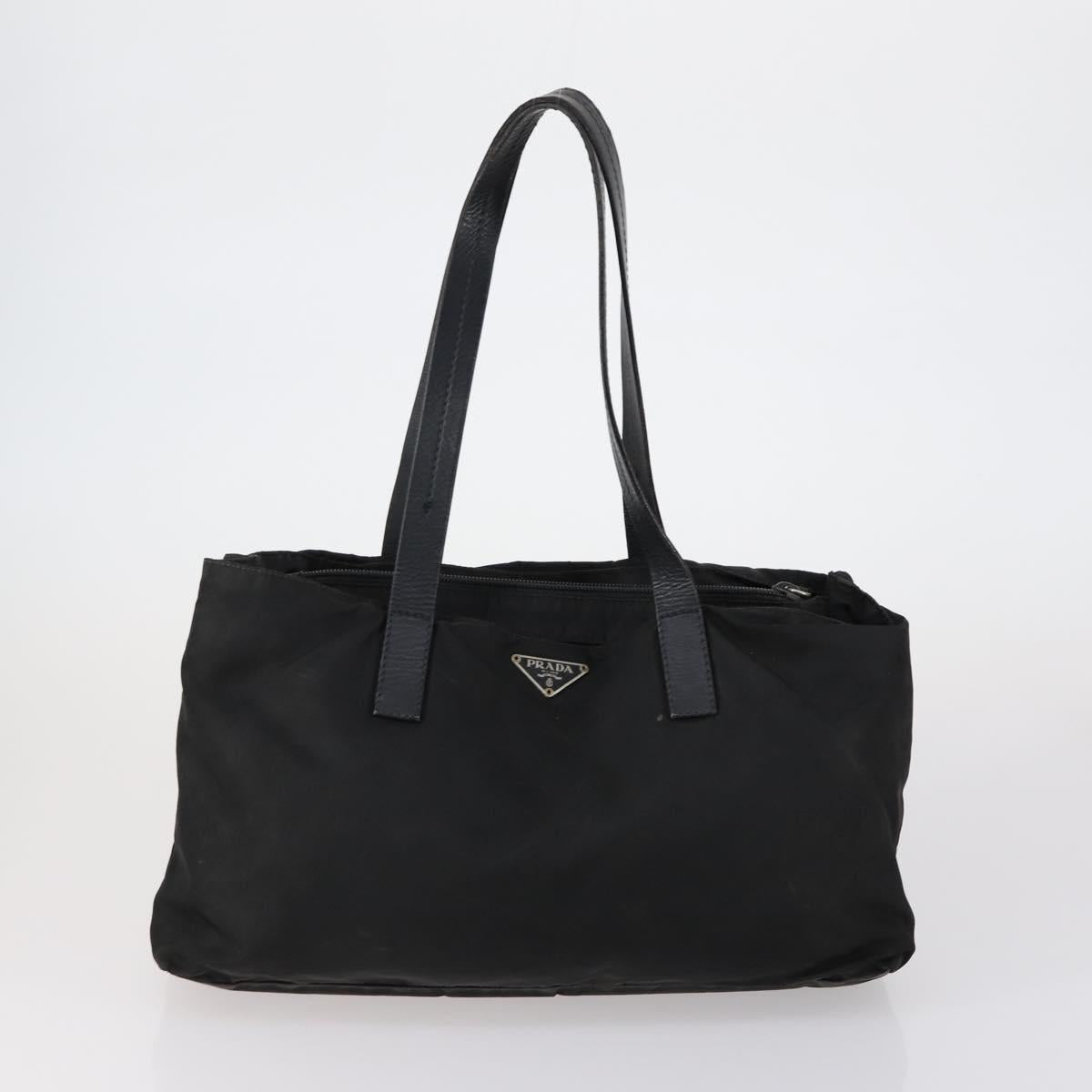 PRADA Hand Bag Nylon 5 Set Black White pink Auth 153249