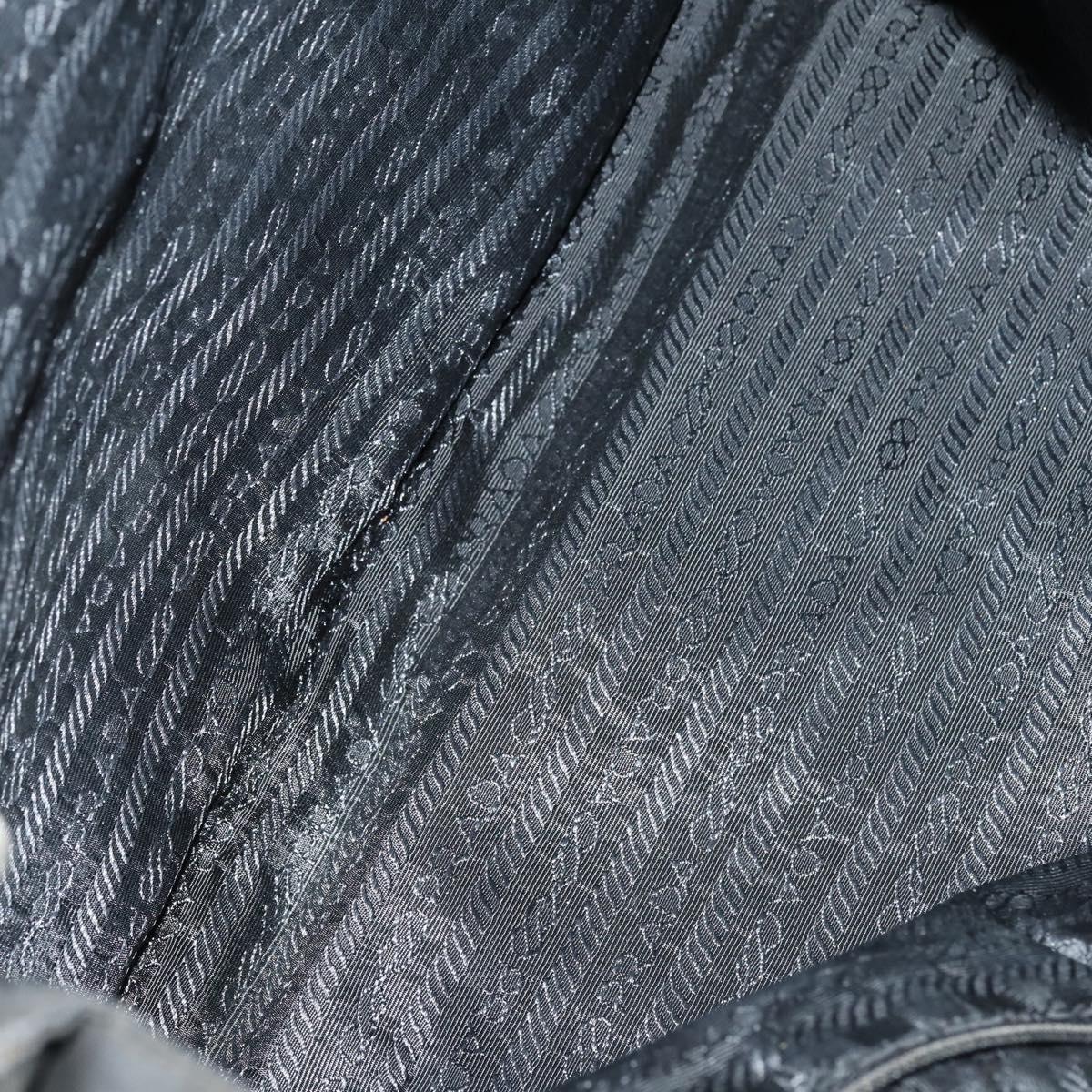 PRADA Hand Bag Nylon 5 Set Black White pink Auth 153249