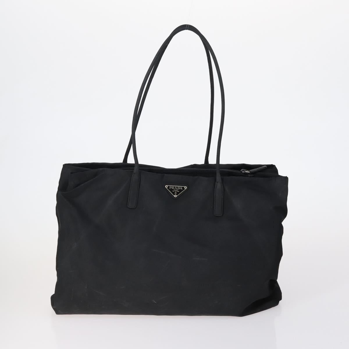 PRADA Hand Bag Nylon 5 Set Black White pink Auth 153249