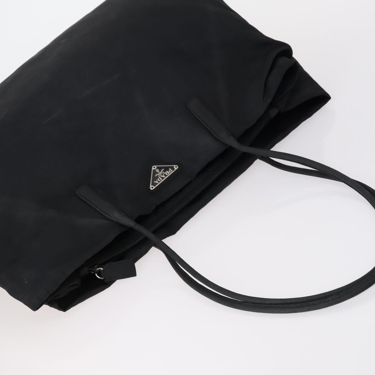 PRADA Hand Bag Nylon 5 Set Black White pink Auth 153249