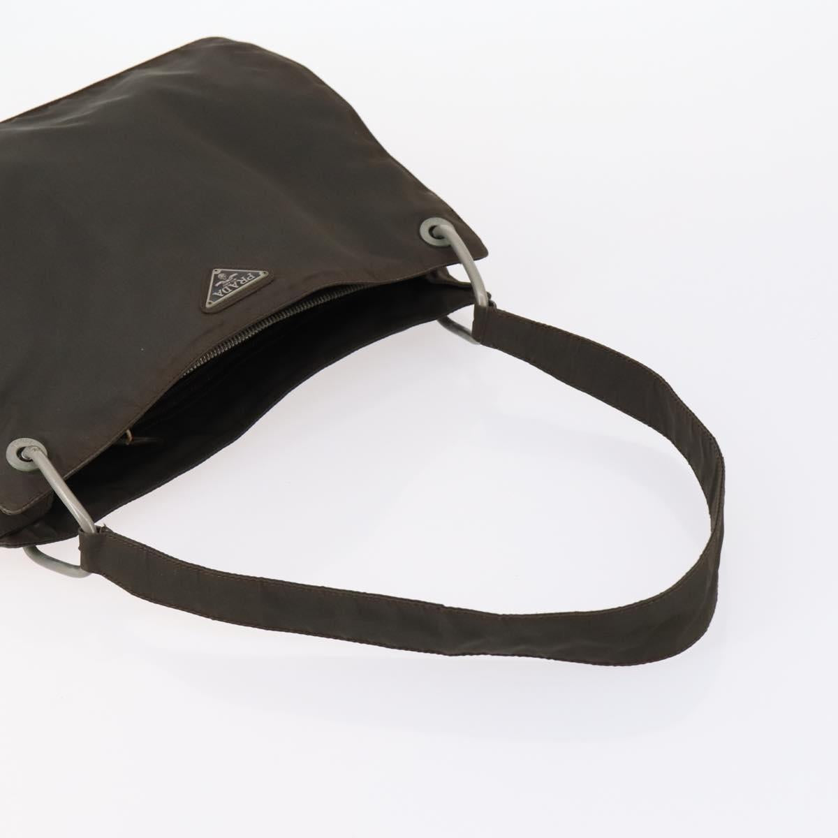 PRADA Hand Bag Nylon Leather 5 Set Black White Auth 153250